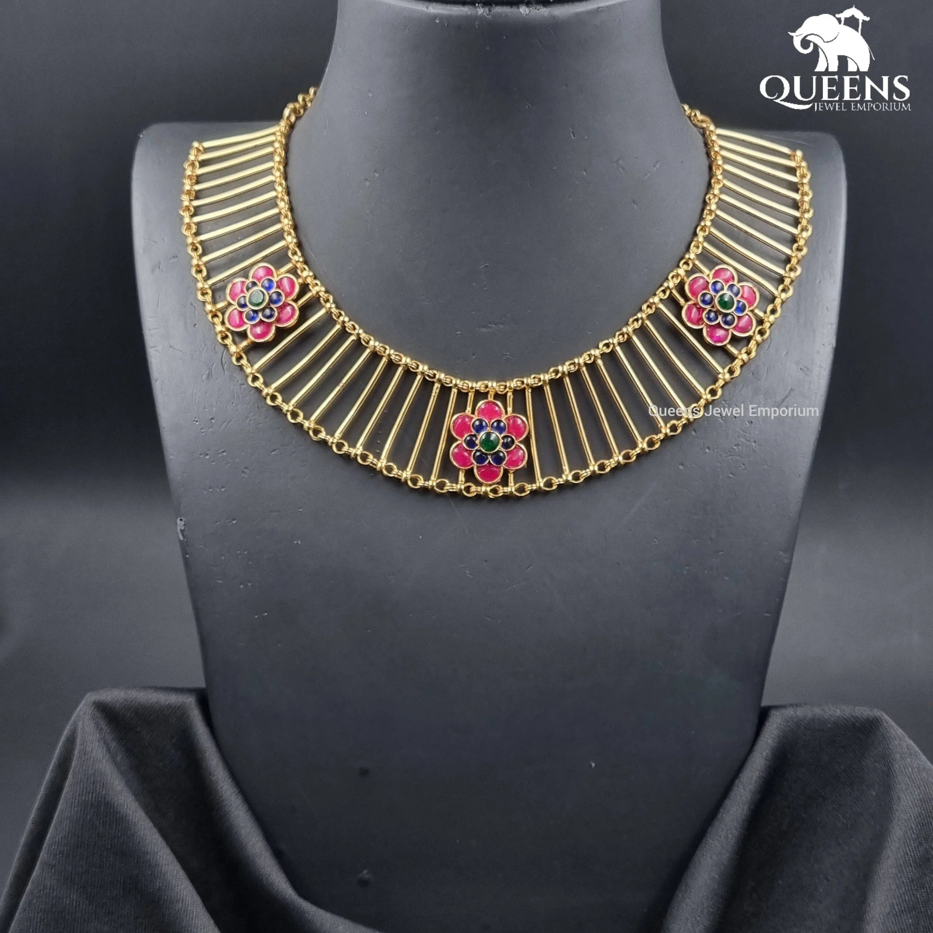 SINDOORI NECKLACE SET - Queens Jewel Emporium