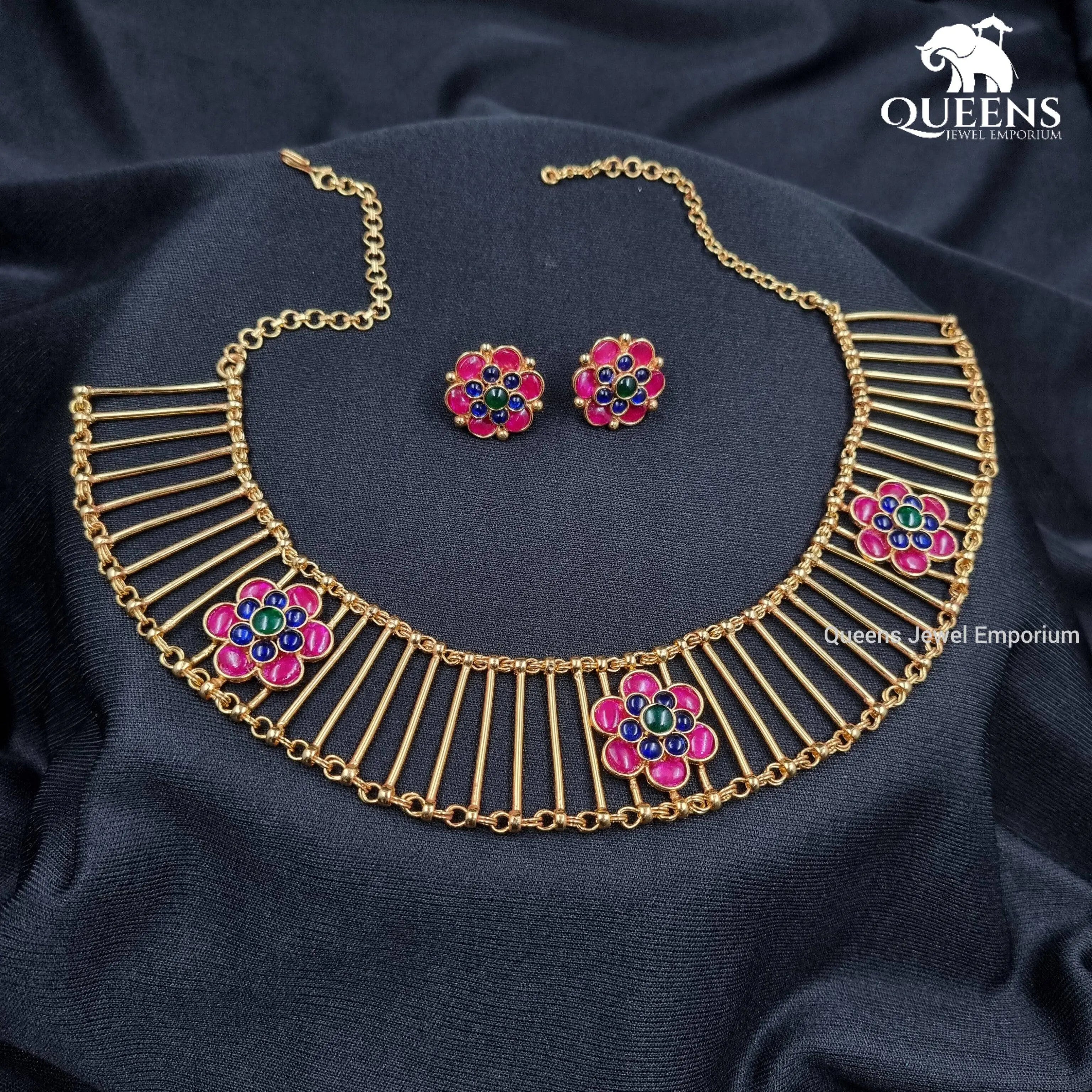 SINDOORI NECKLACE SET - Queens Jewel Emporium