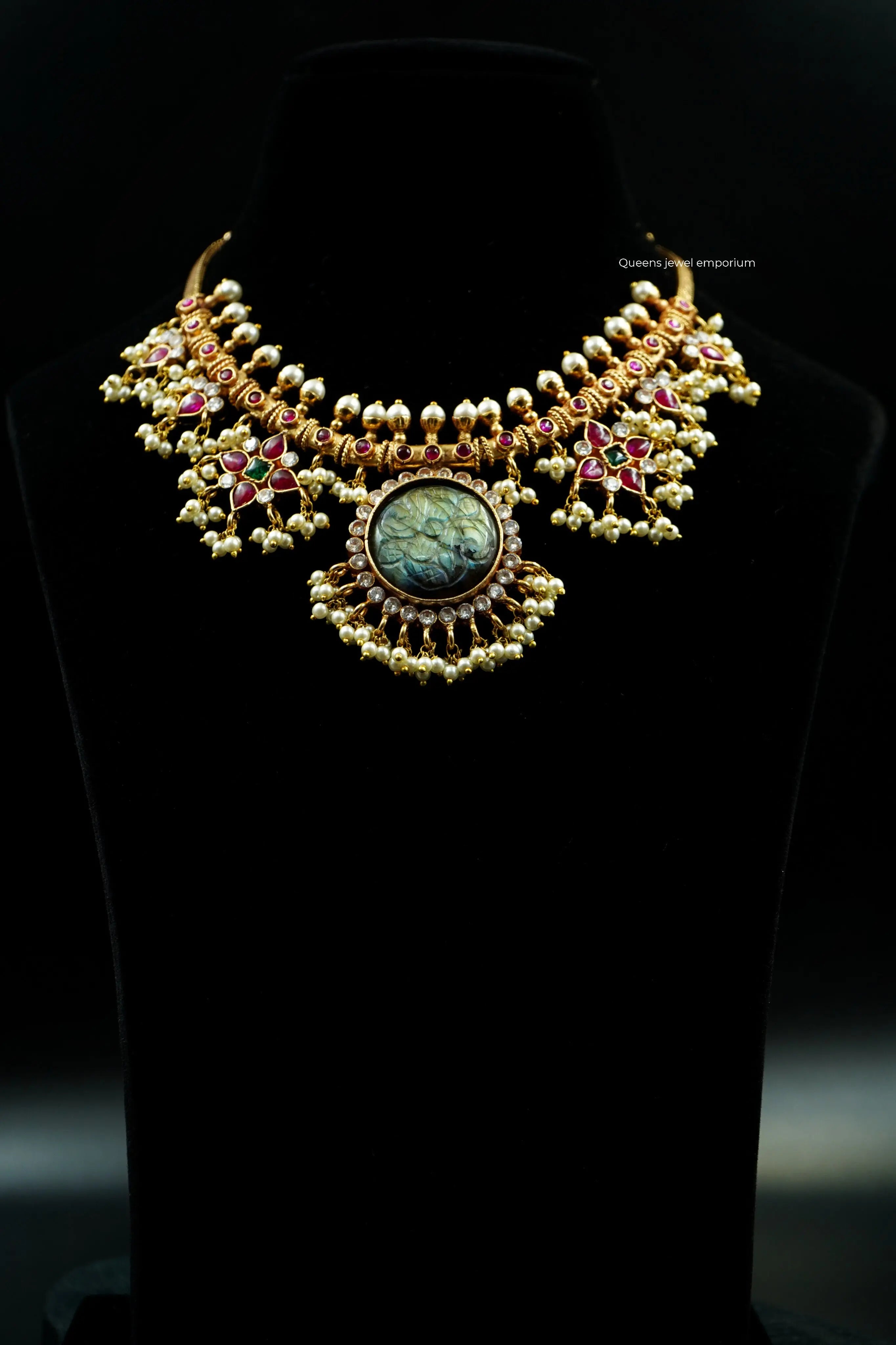 SITARA GUTTA PUSALU NECKLACE - Queens Jewel Emporium