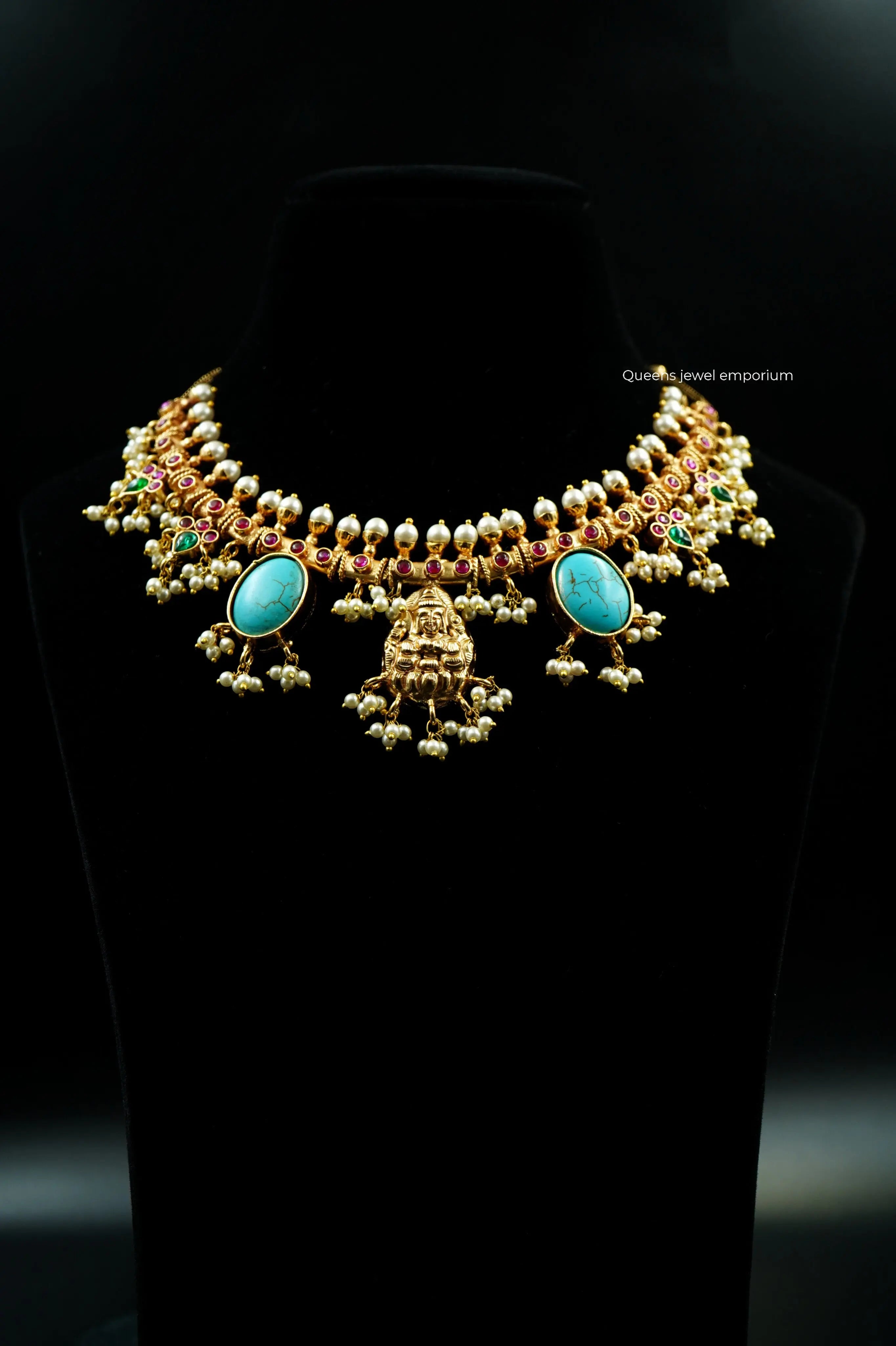 SREEMATHI GUTTA PUSALU NECKLACE - Queens Jewel Emporium