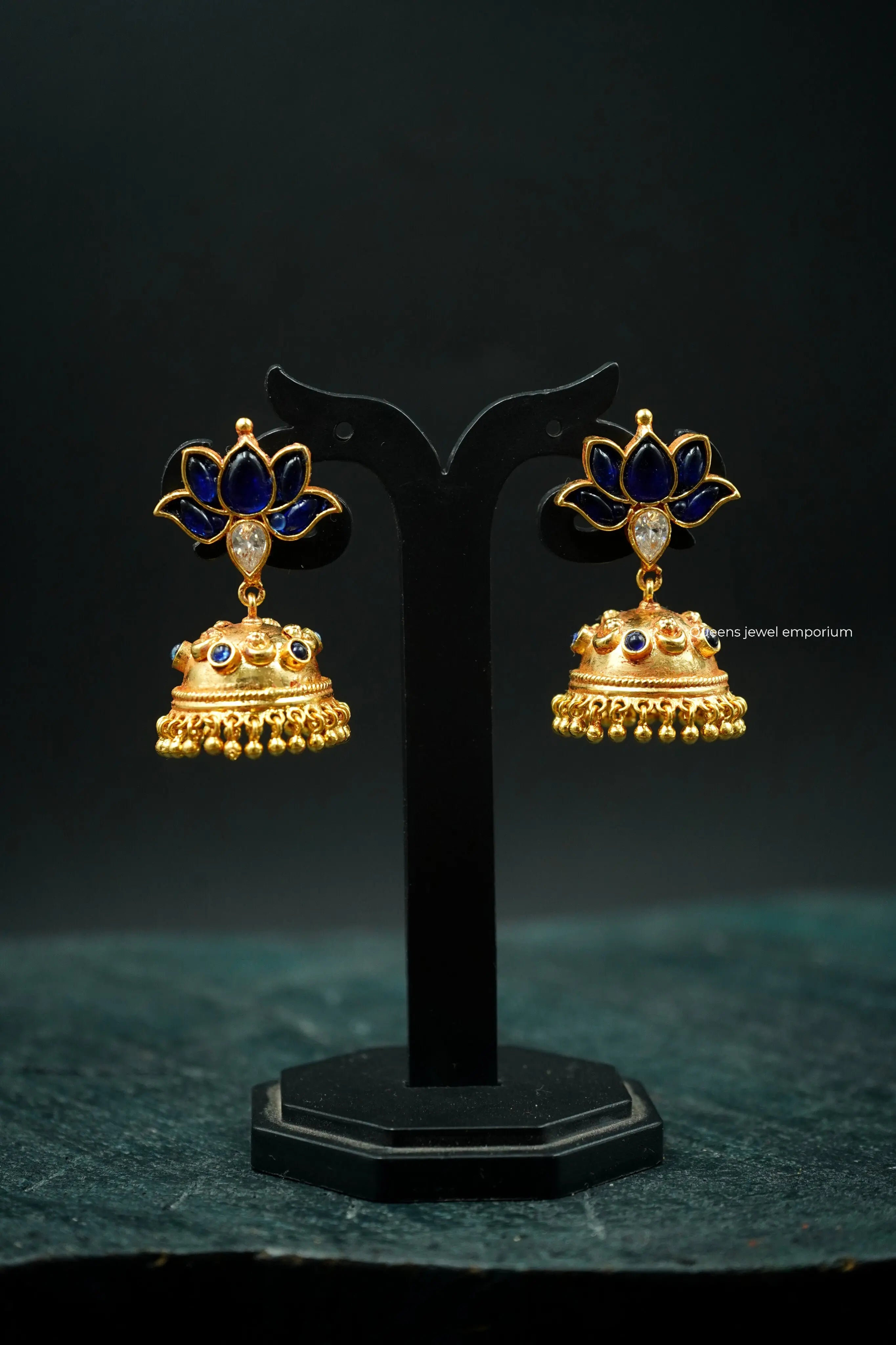SUVITHA KEMP JHUMKA - Queens Jewel Emporium