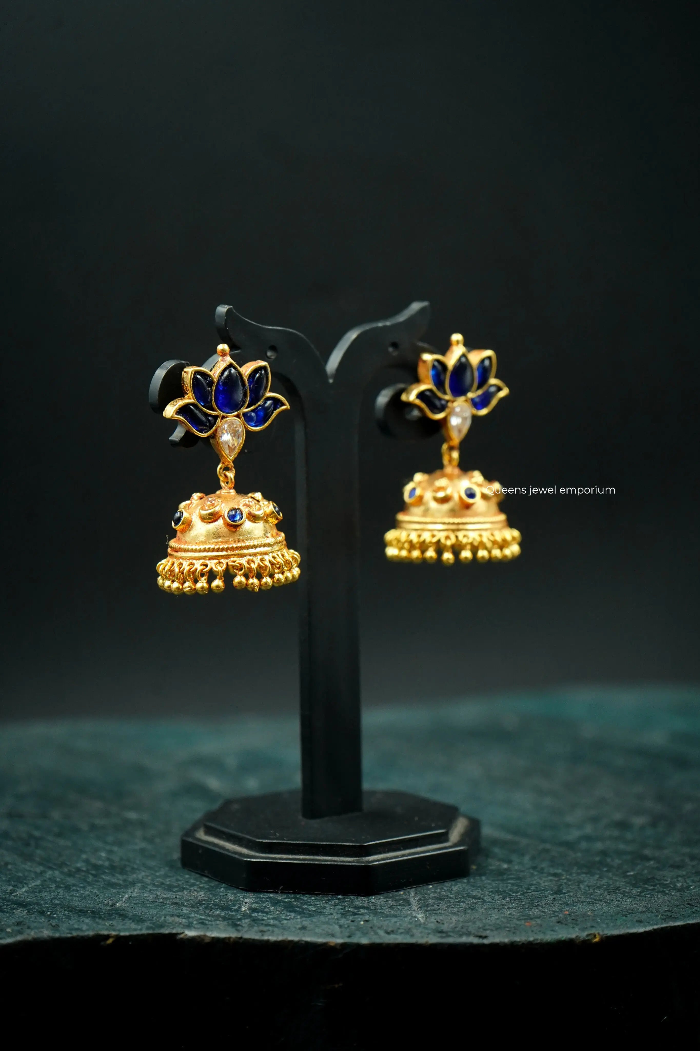 SUVITHA KEMP JHUMKA - Queens Jewel Emporium