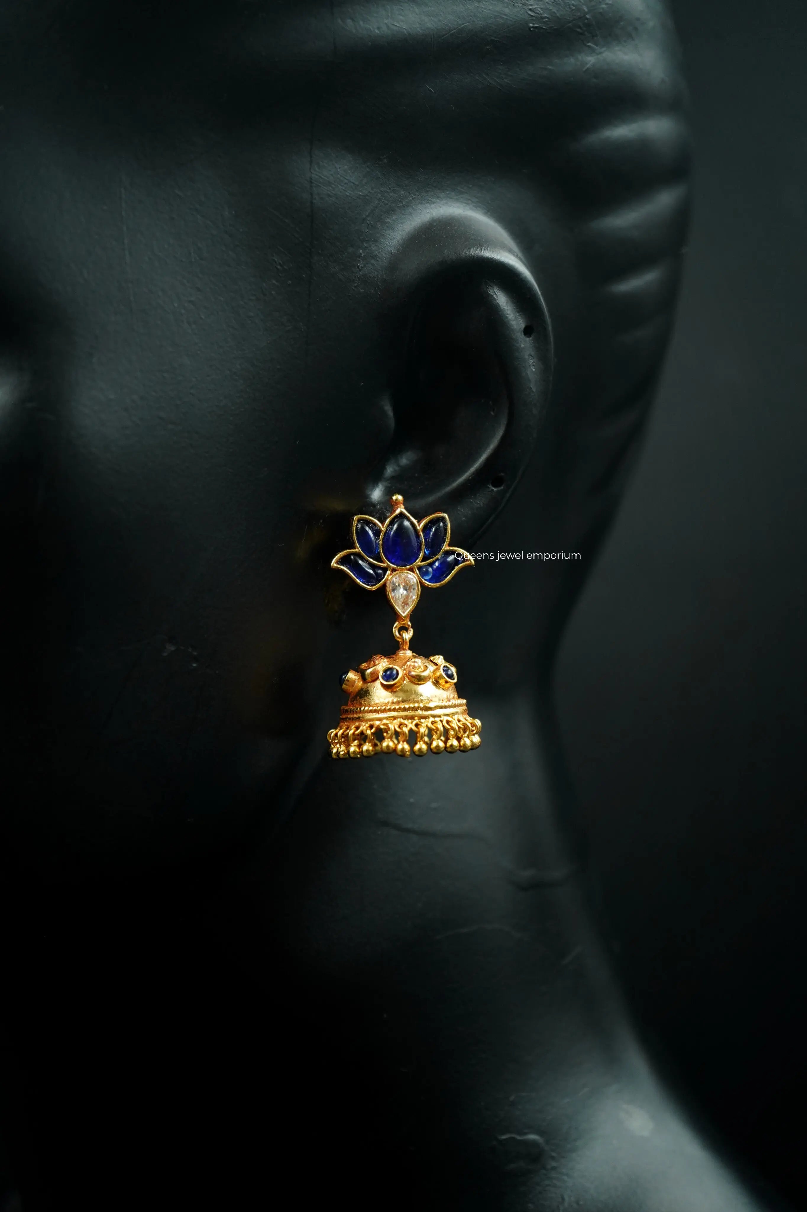 SUVITHA KEMP JHUMKA - Queens Jewel Emporium