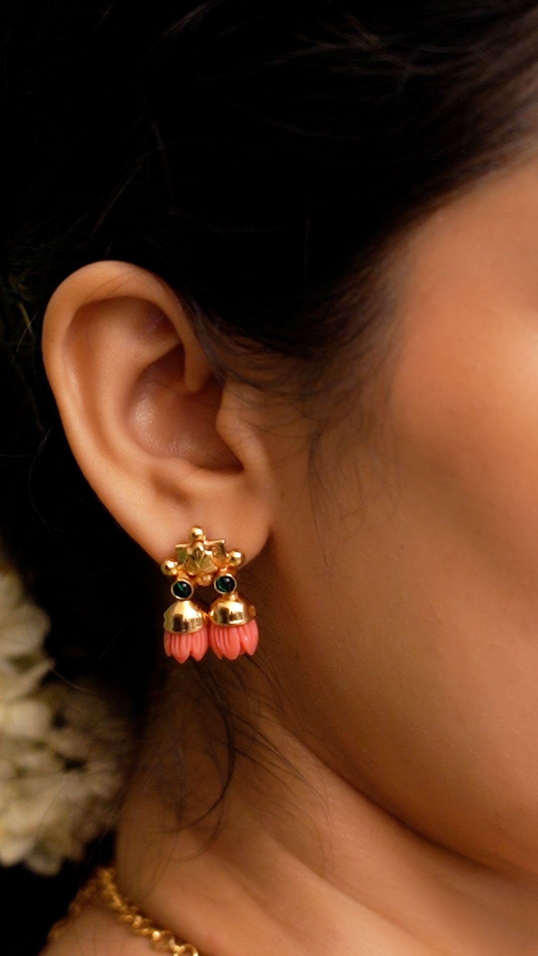Pavalamalli Earring Queens Jewel Emporium