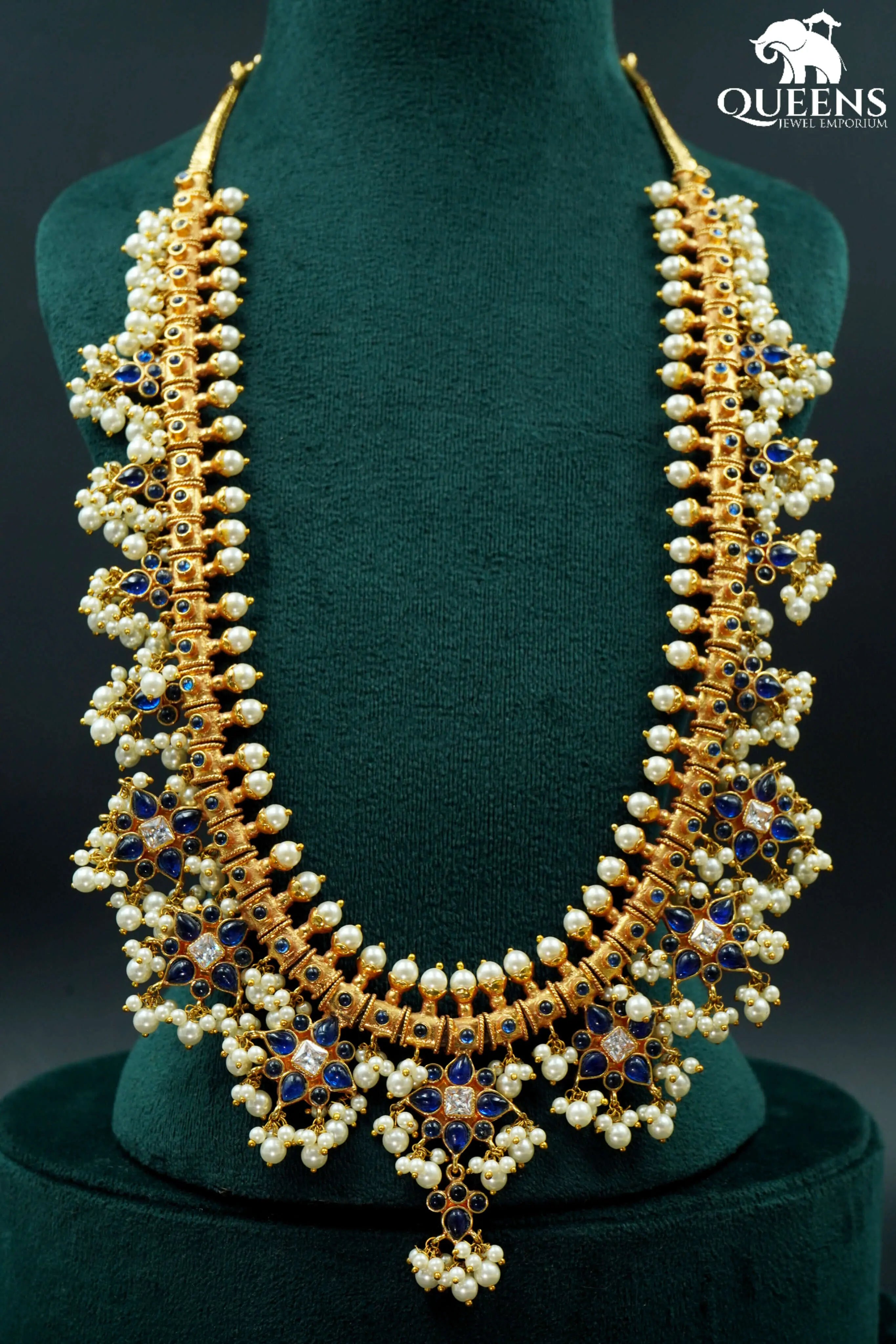 SUBATHRA BLUE GUTTAPUSALU - Queens Jewel Emporium