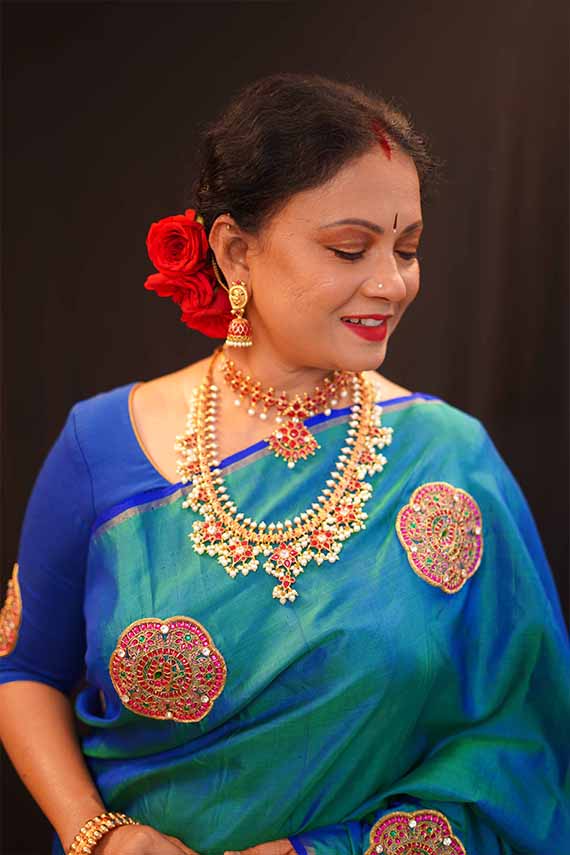 Floral motif jewellery , Traditional jewellery , Pearl jewellery