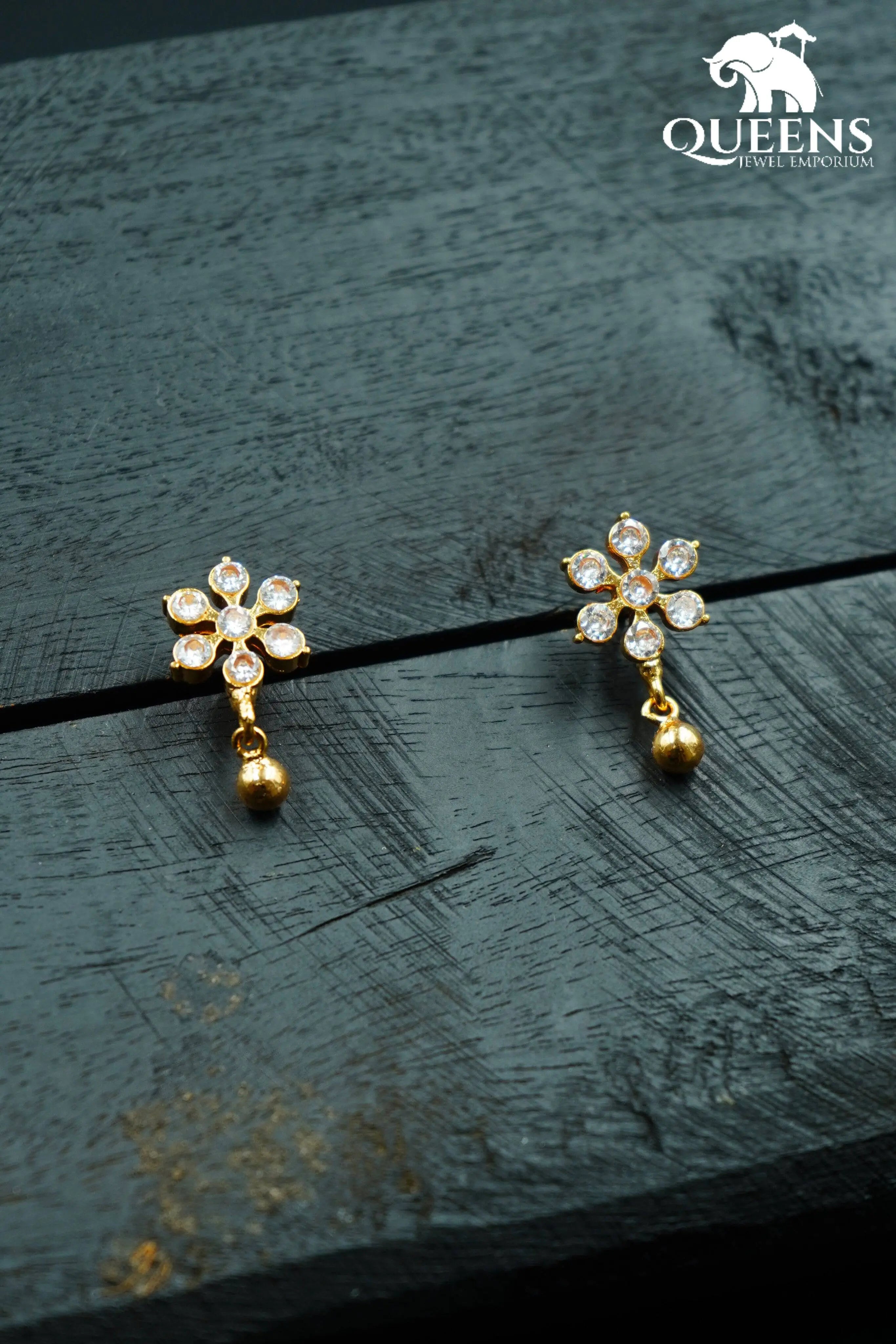 TARUNI FLORAL EARRINGS - Queens Jewel Emporium