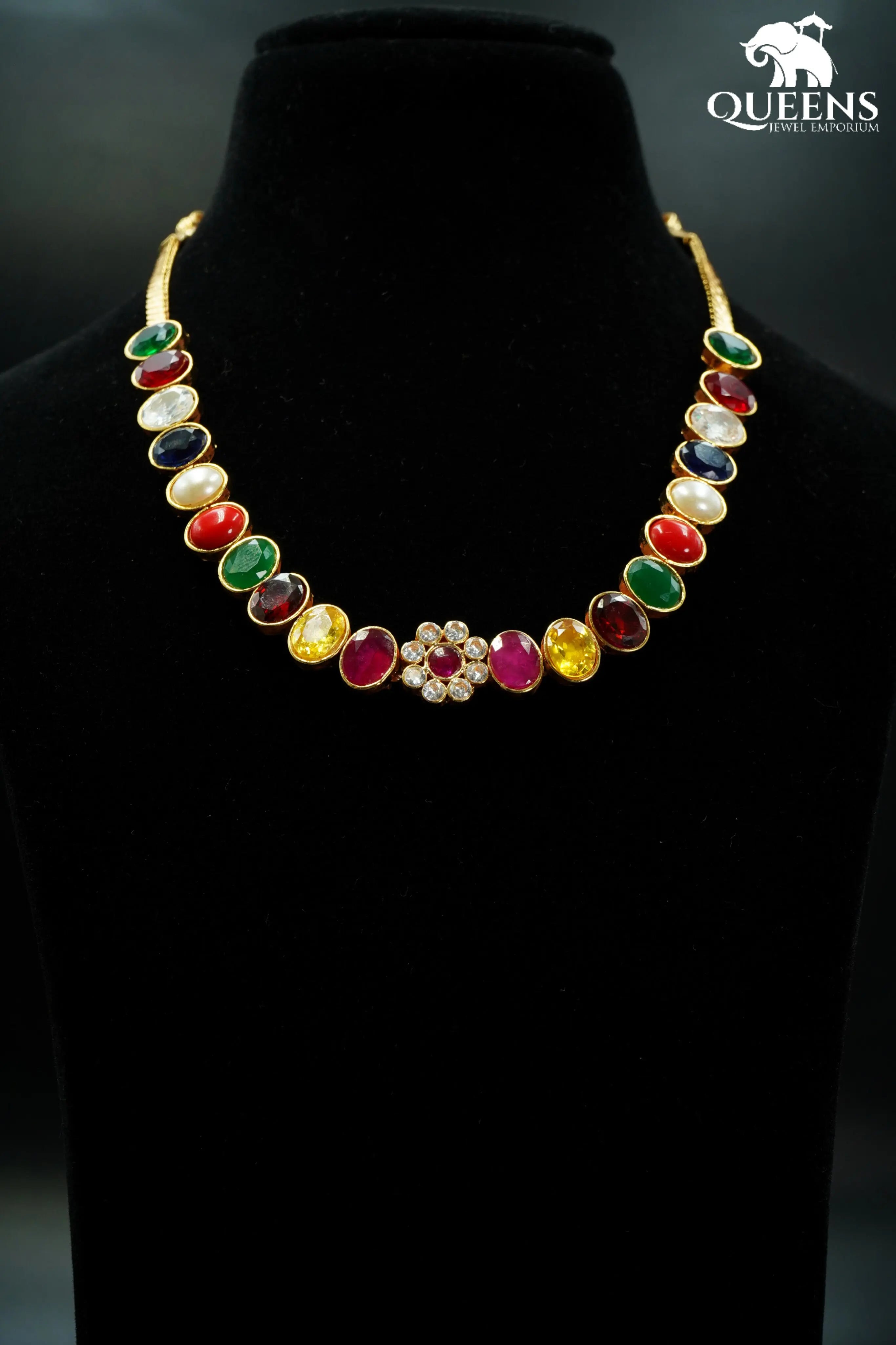 TARUNI FLORAL NECKLACE - Queens Jewel Emporium