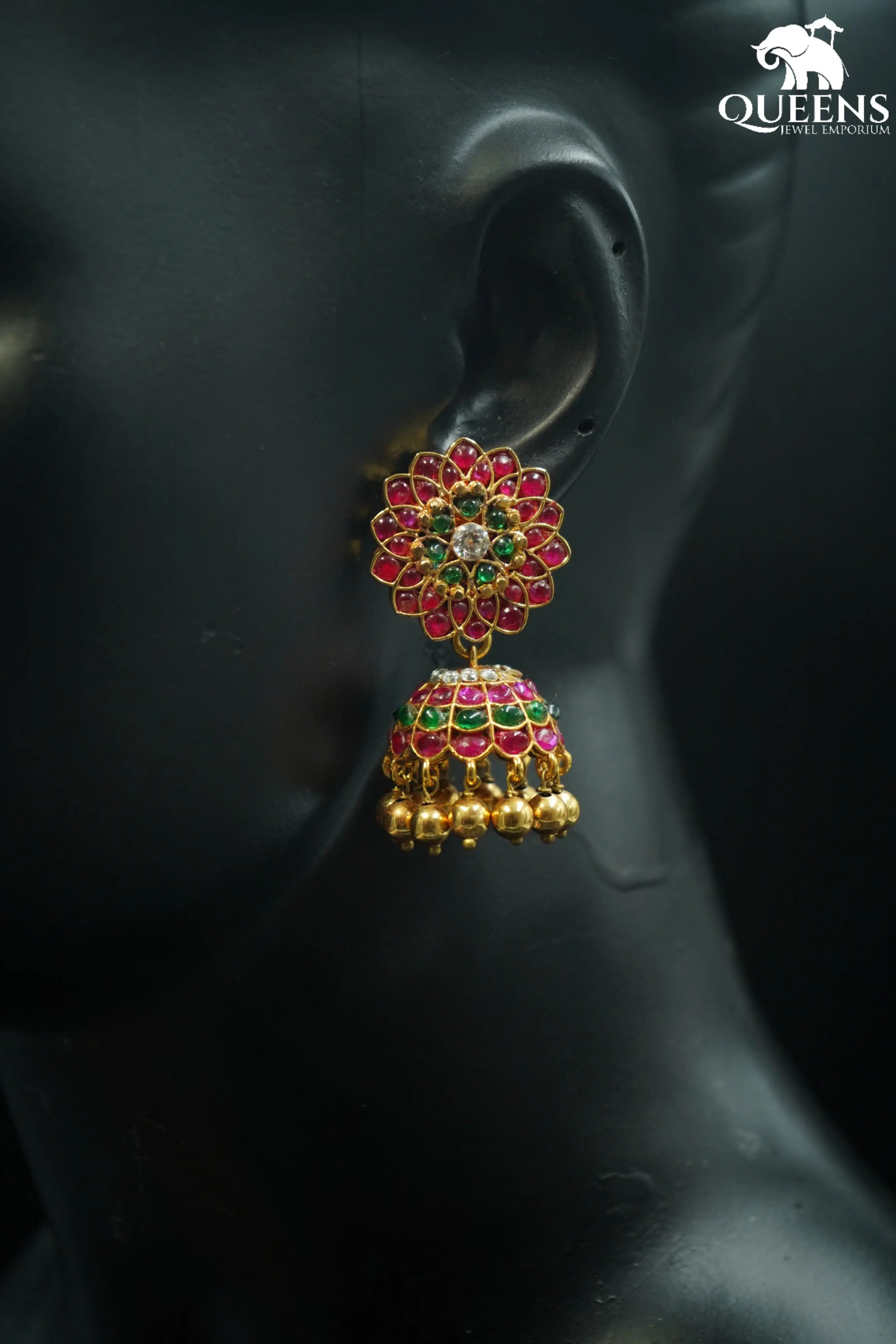 THAIYALMATHI JHUMKA - Queens Jewel Emporium