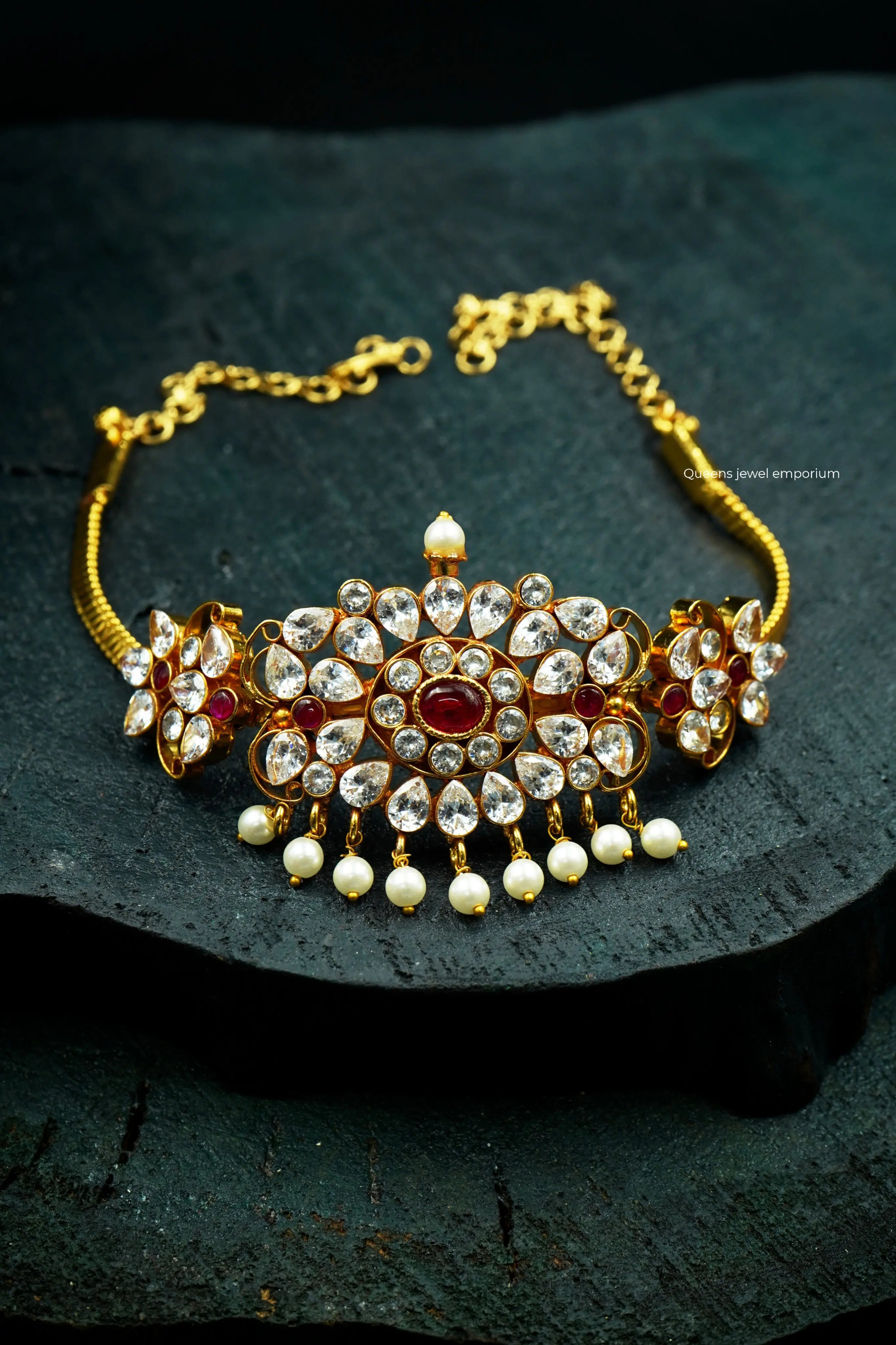 UPASANA ZIRCON CHOKER - Queens Jewel Emporium