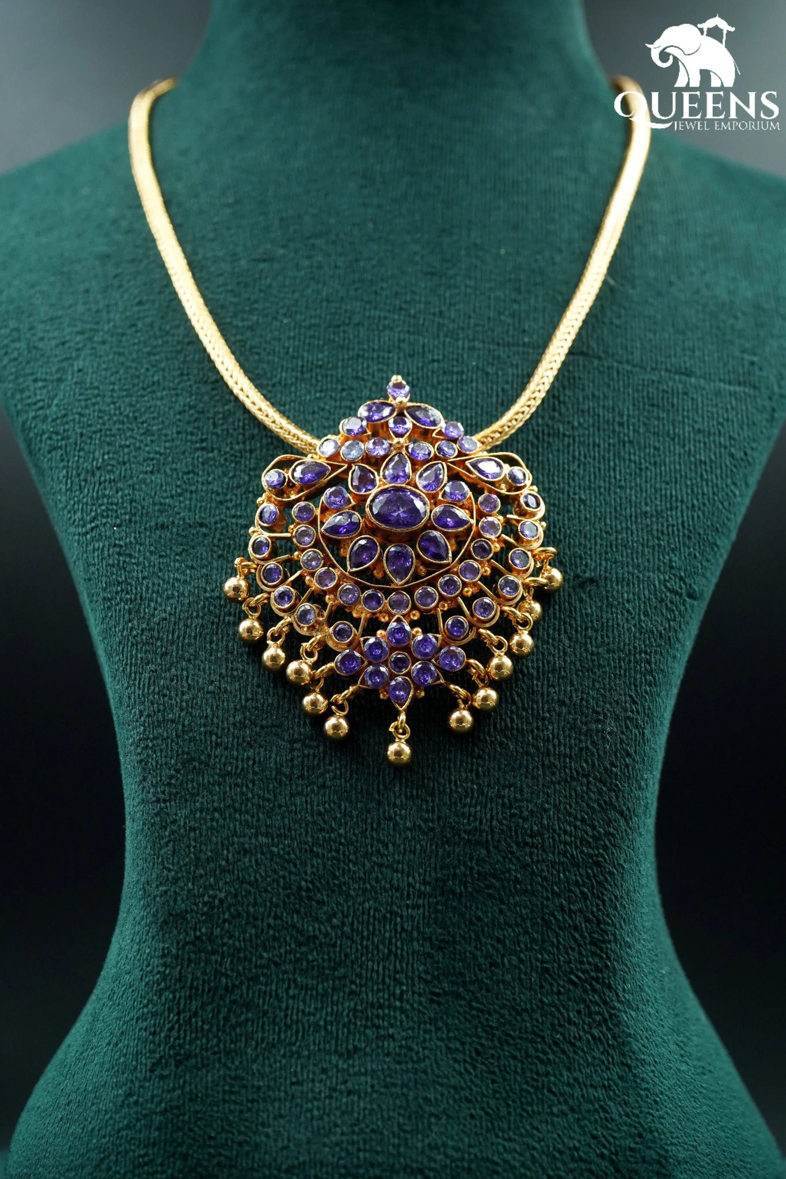 UTHRA LAVENDER PENDANT - Queens Jewel Emporium