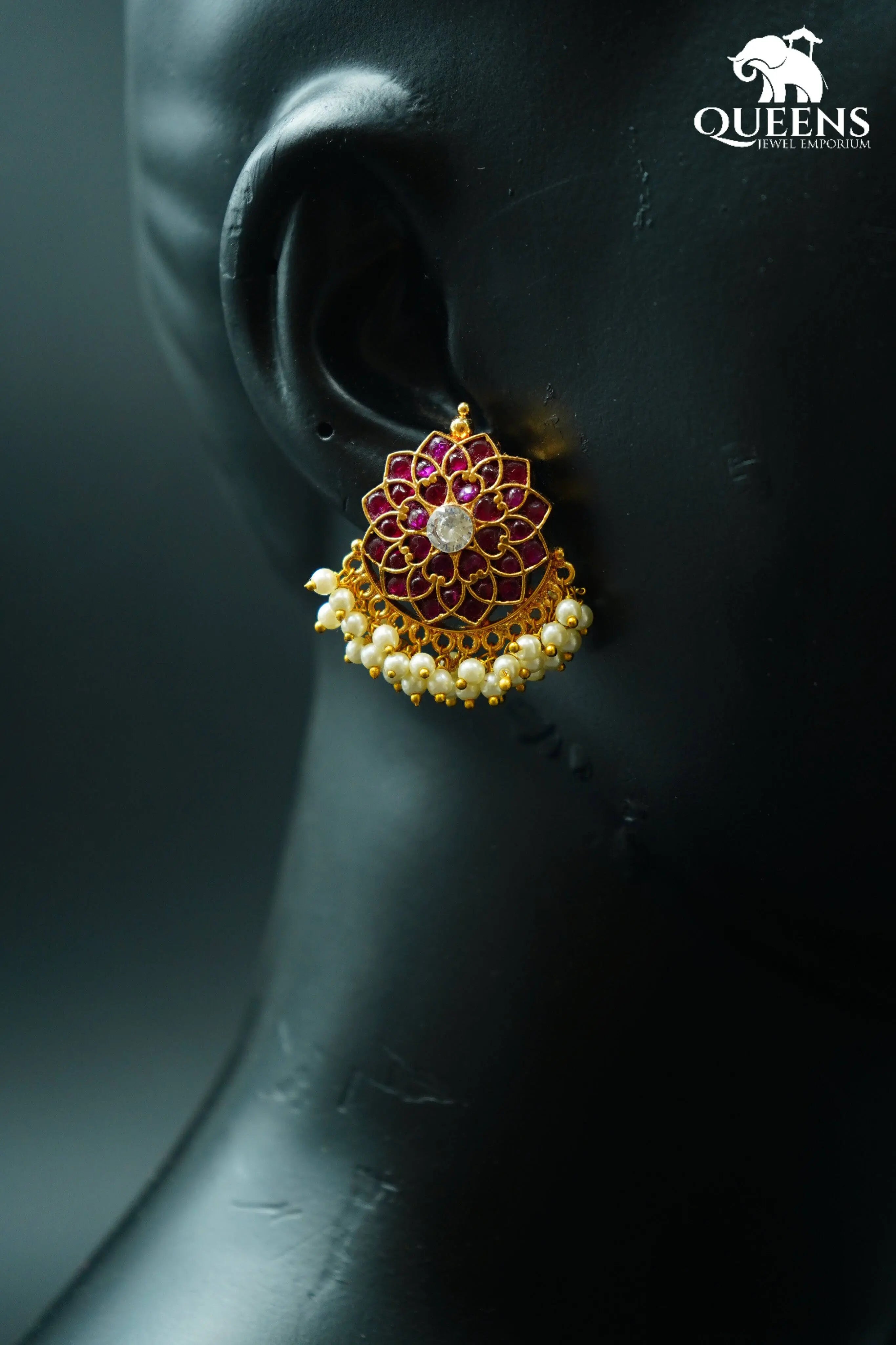 VAANATHI SIMPLE EARRINGS - Queens Jewel Emporium