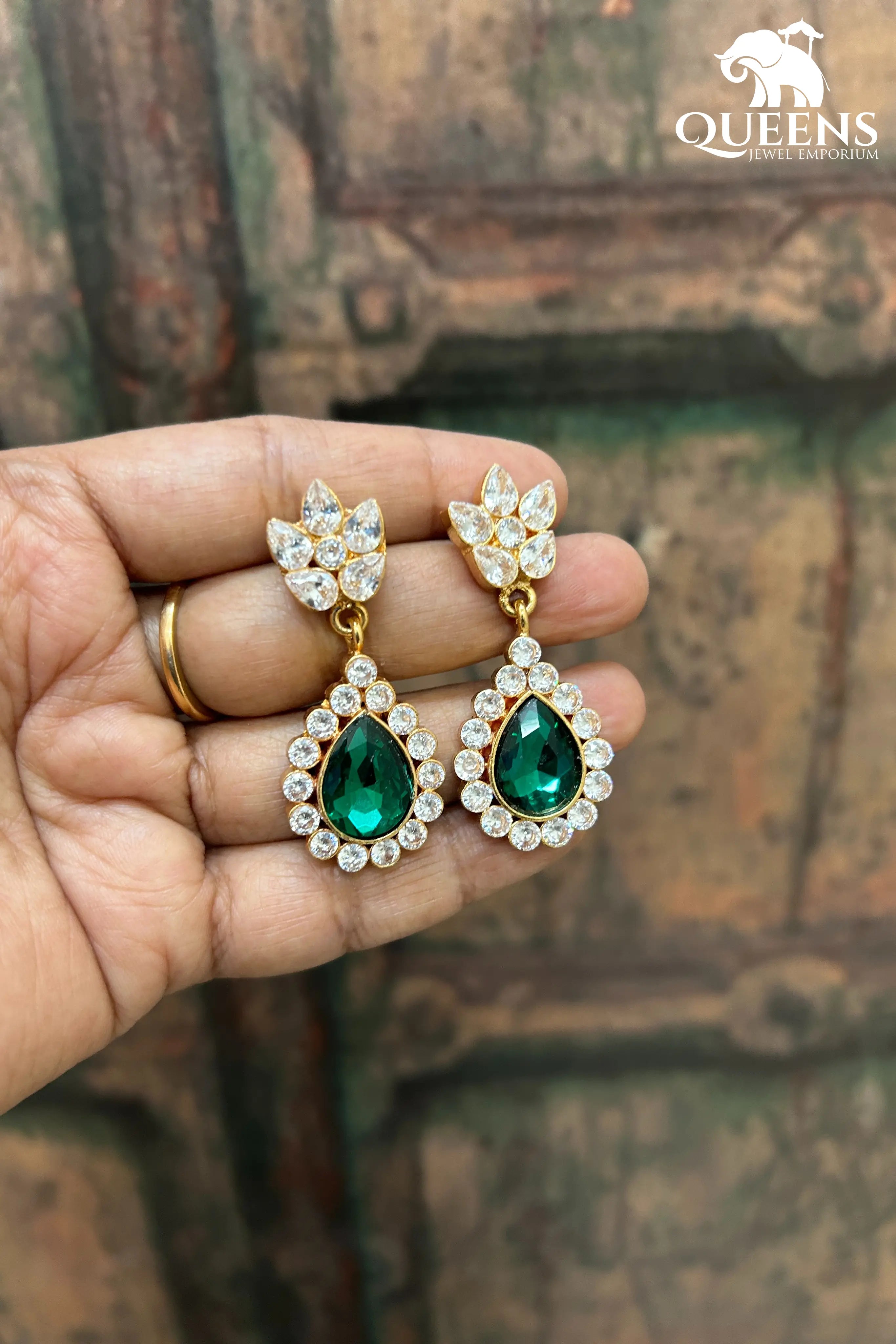VANATHIDEVI EARRINGS - Queens Jewel Emporium
