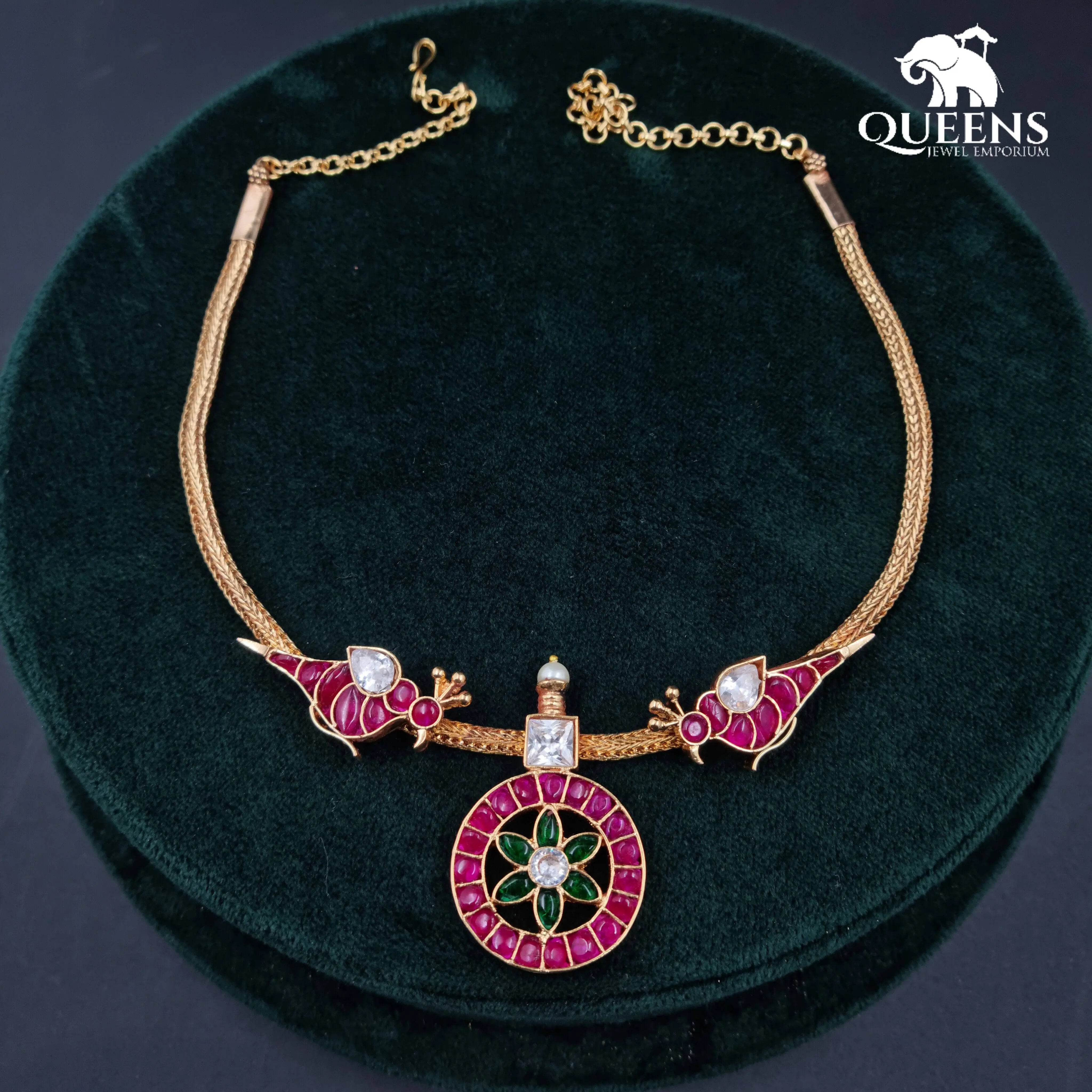 VASUMADHI KEMP NECKLACE - Queens Jewel Emporium