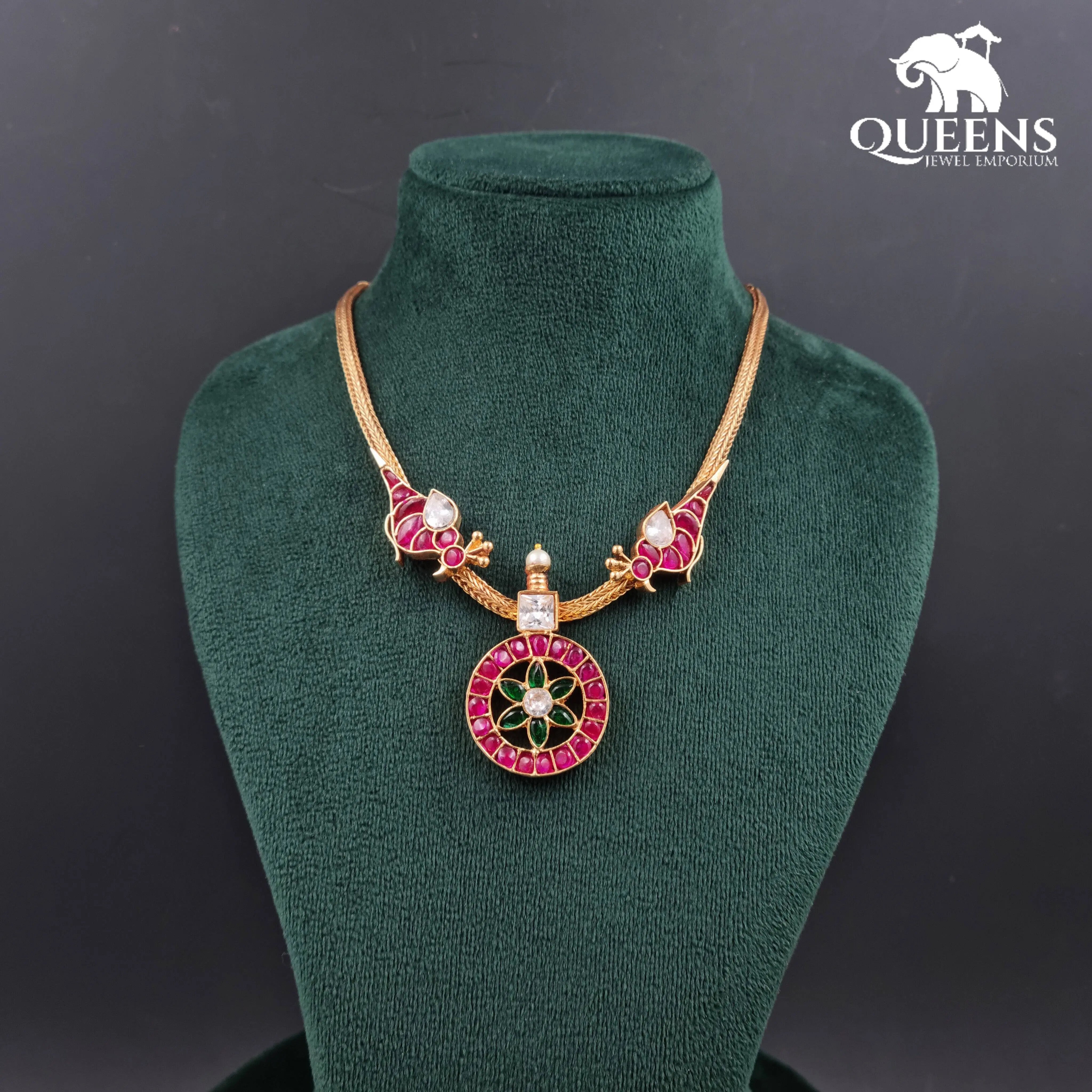 VASUMADHI KEMP NECKLACE - Queens Jewel Emporium