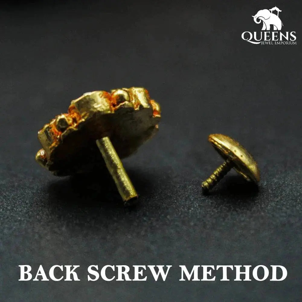 VEDHAMITHRA NAVARATNA EARRINGS - Queens Jewel Emporium