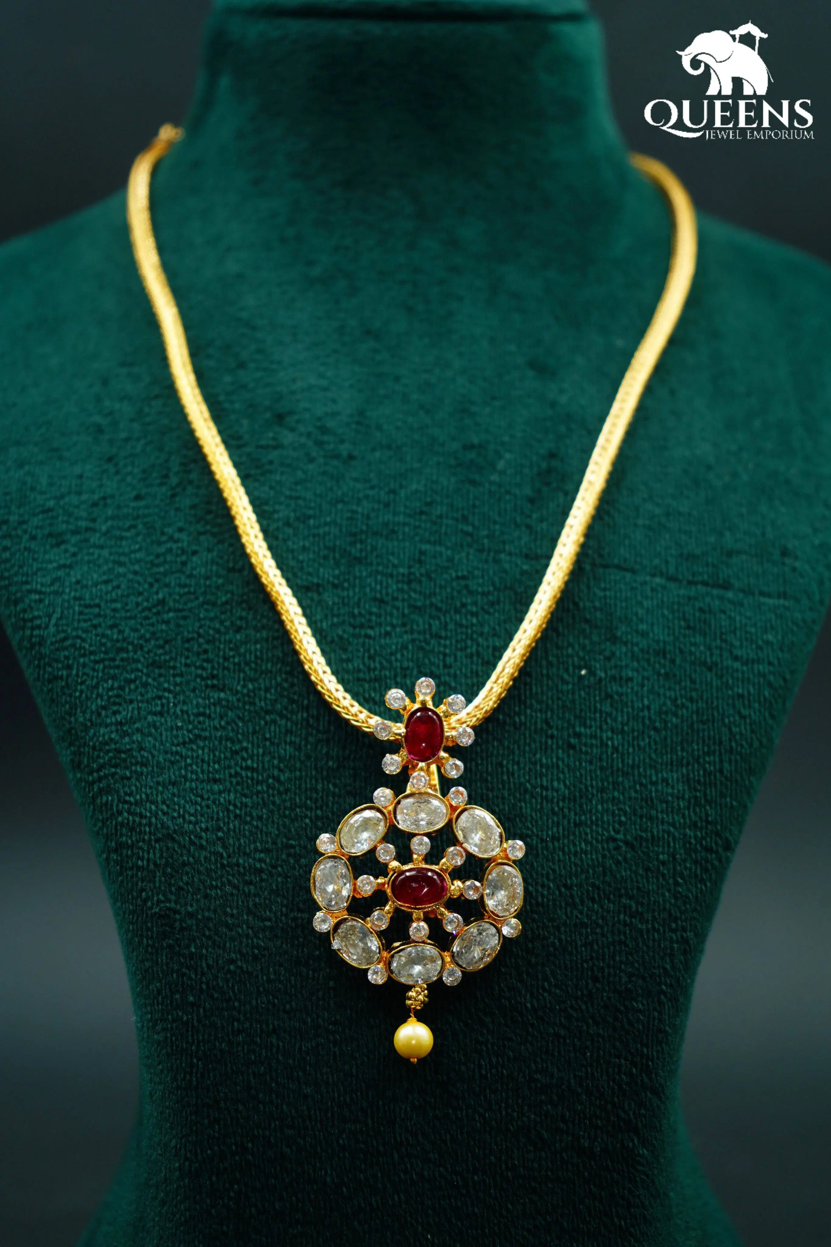 VINUDHYA ZIRCON PENDANT - Queens Jewel Emporium