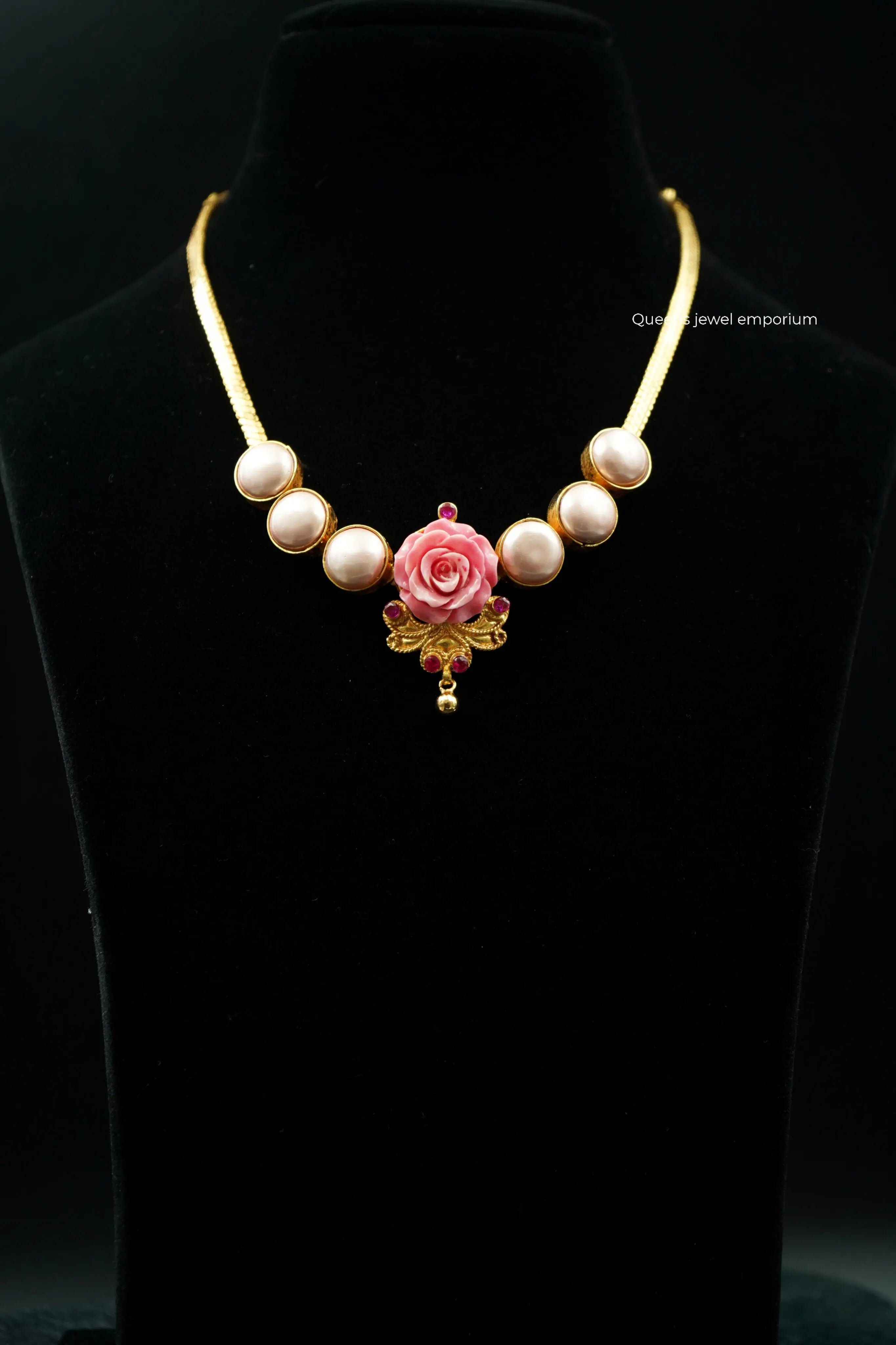 VINUMAYA NECKLACE - PINK - Queens Jewel Emporium