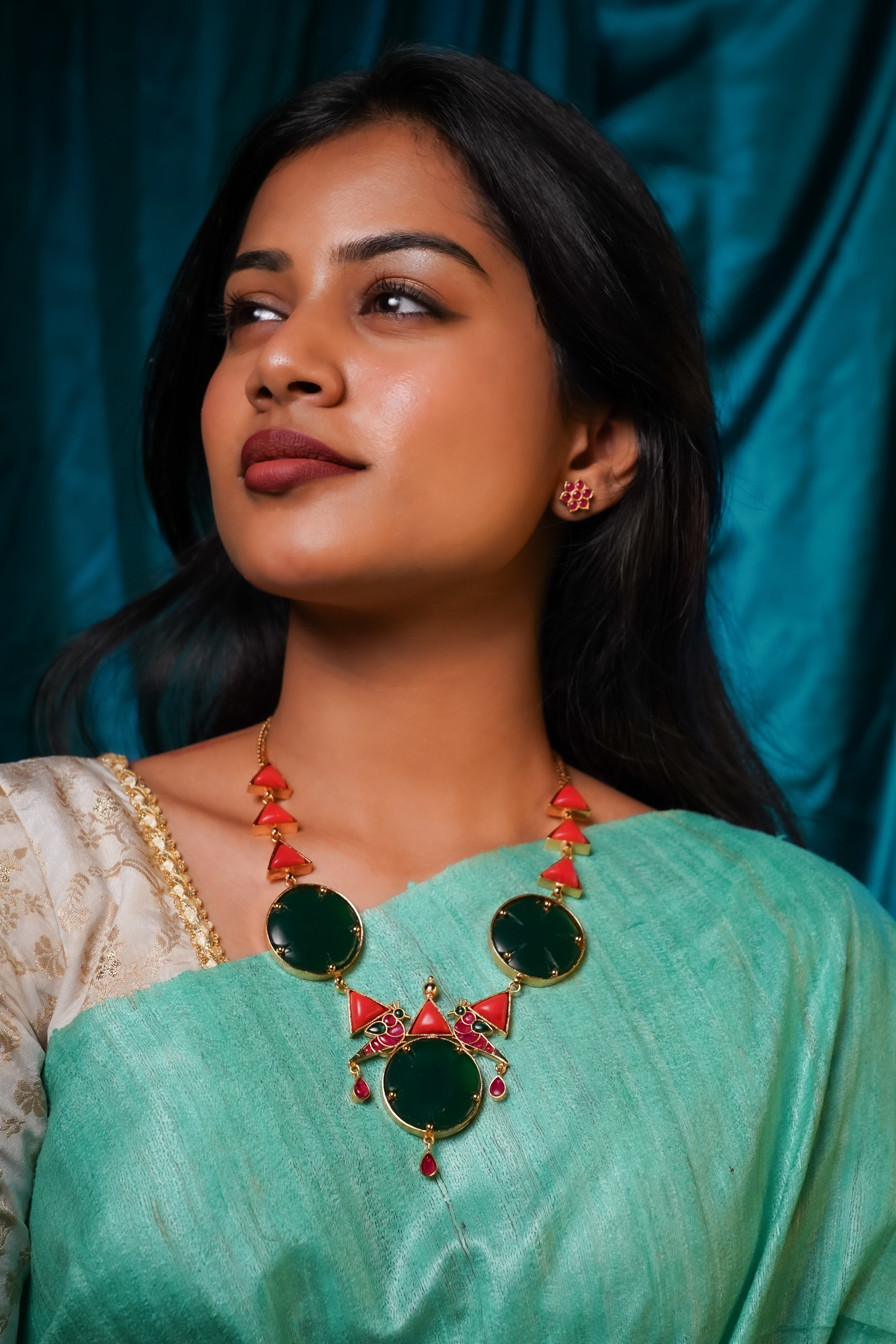Haritha Kamala Floral Necklace