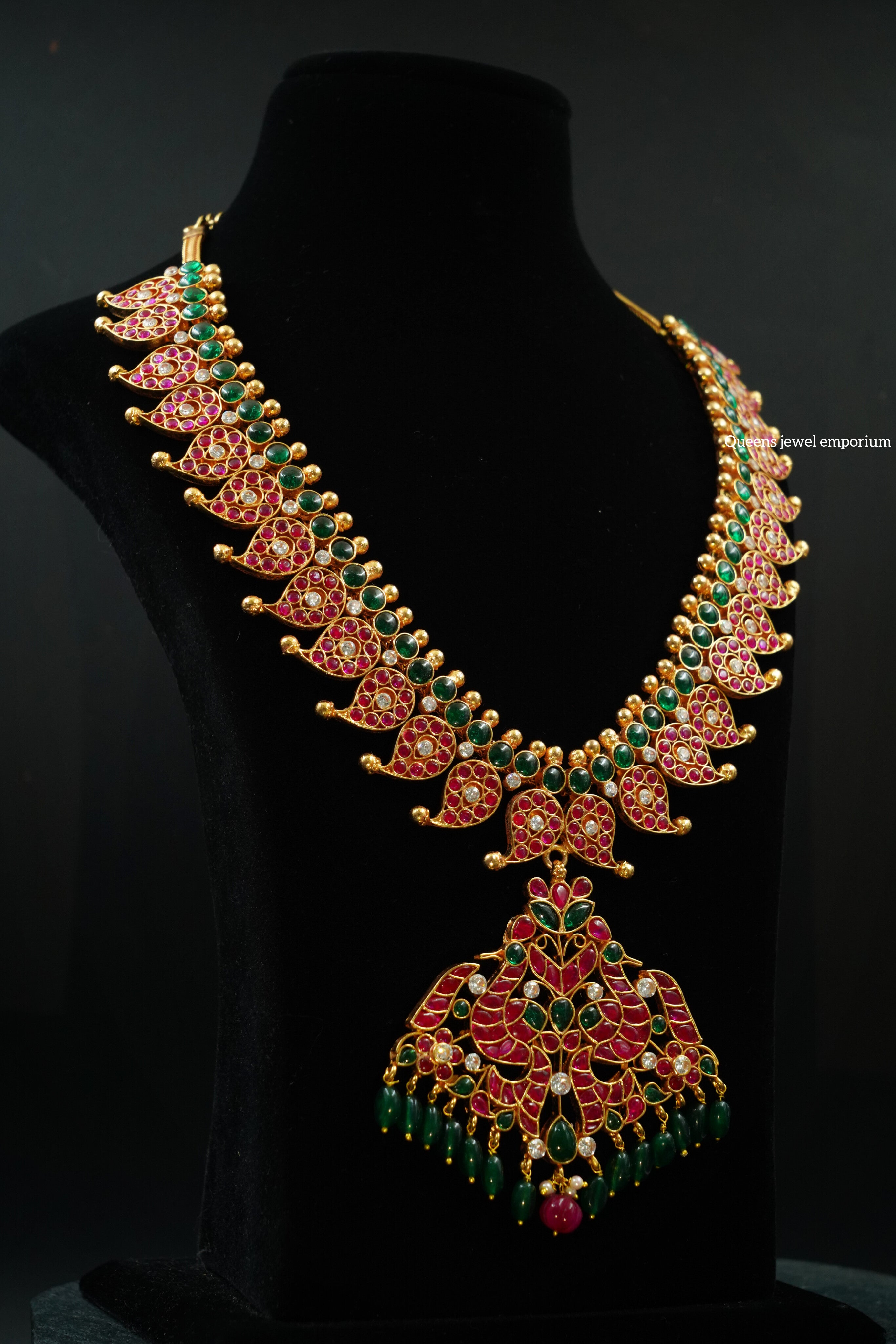 Traditional Jewellery , Mango motif Haram , Haram for sarees