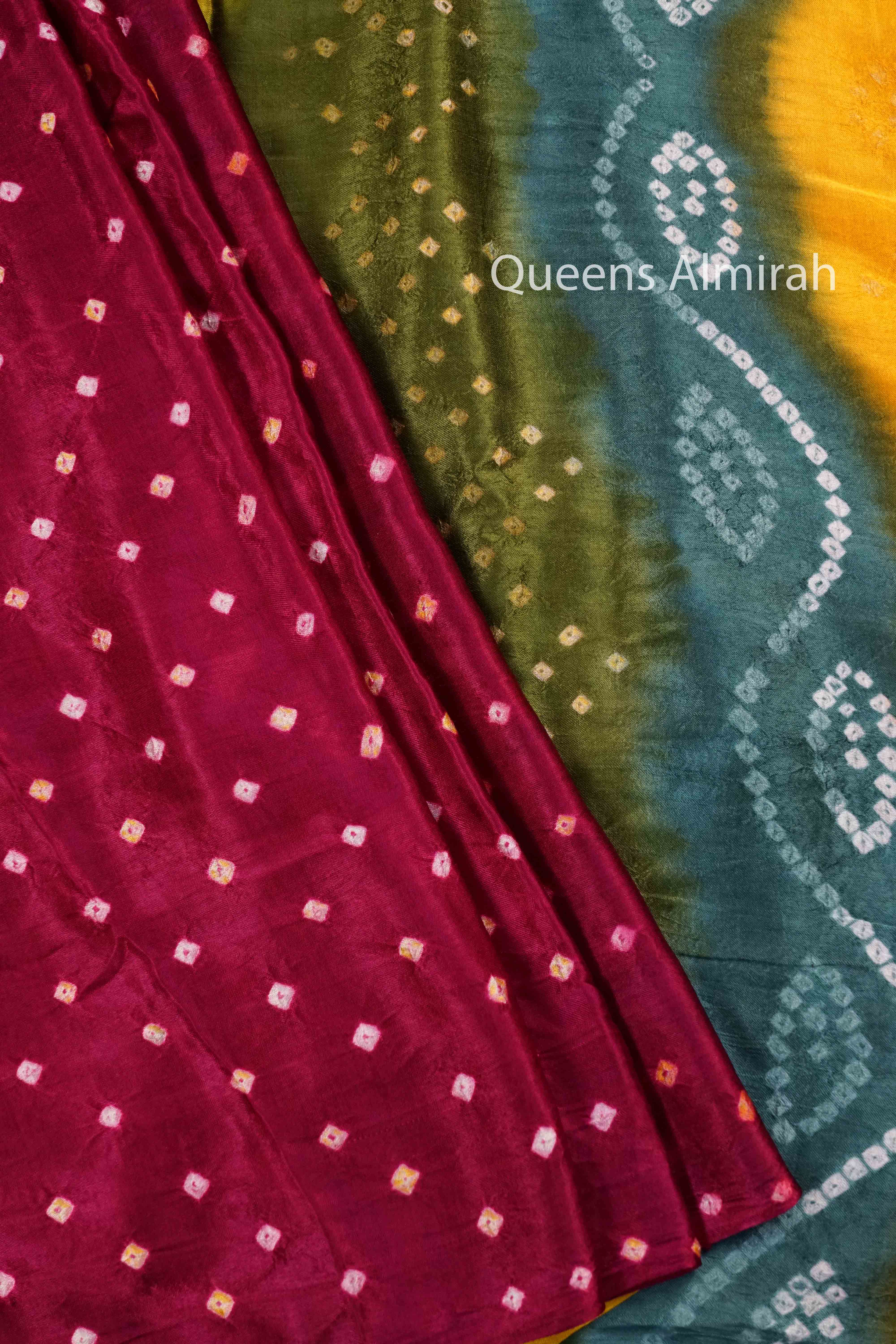 WARM PINK MODAL SILK SAREE - Queens Jewel Emporium