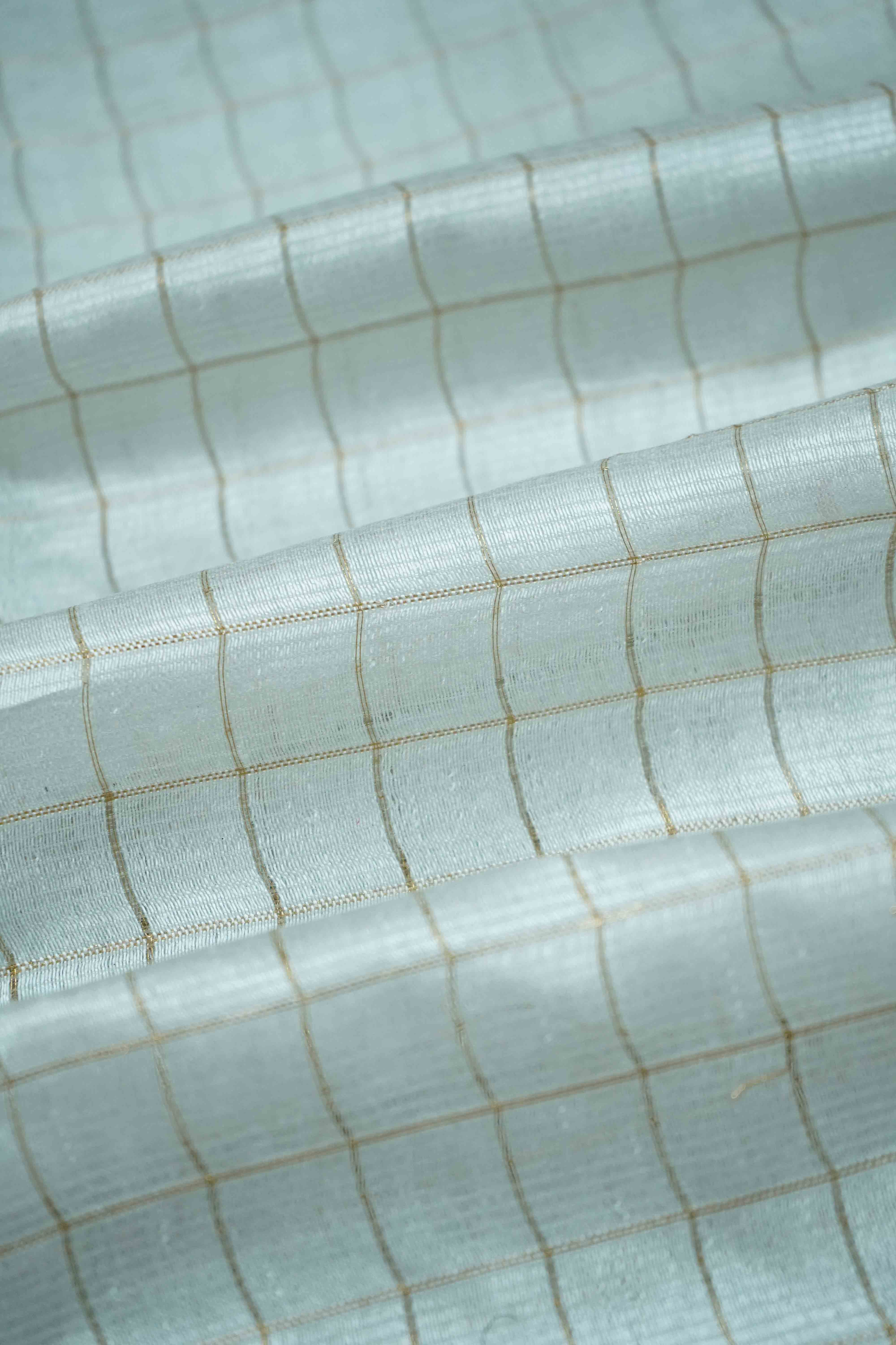WHITE KALAMKARI BORDER MANGALGIRI SAREE - Queens Jewel Emporium