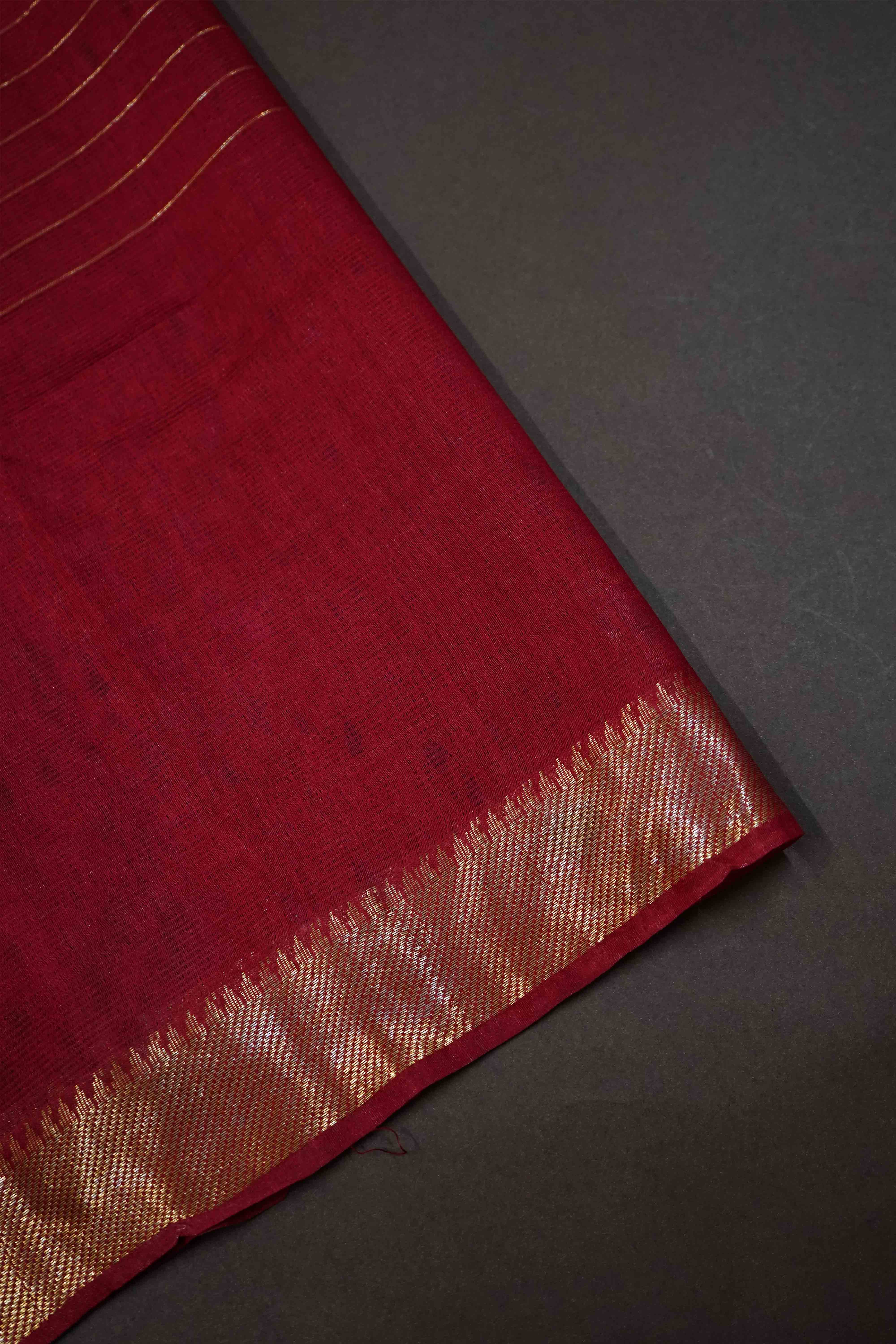 WHITE WITH DUSTY GREY  KALAMKARI BORDER MANGALGIRI SAREE - Queens Jewel Emporium