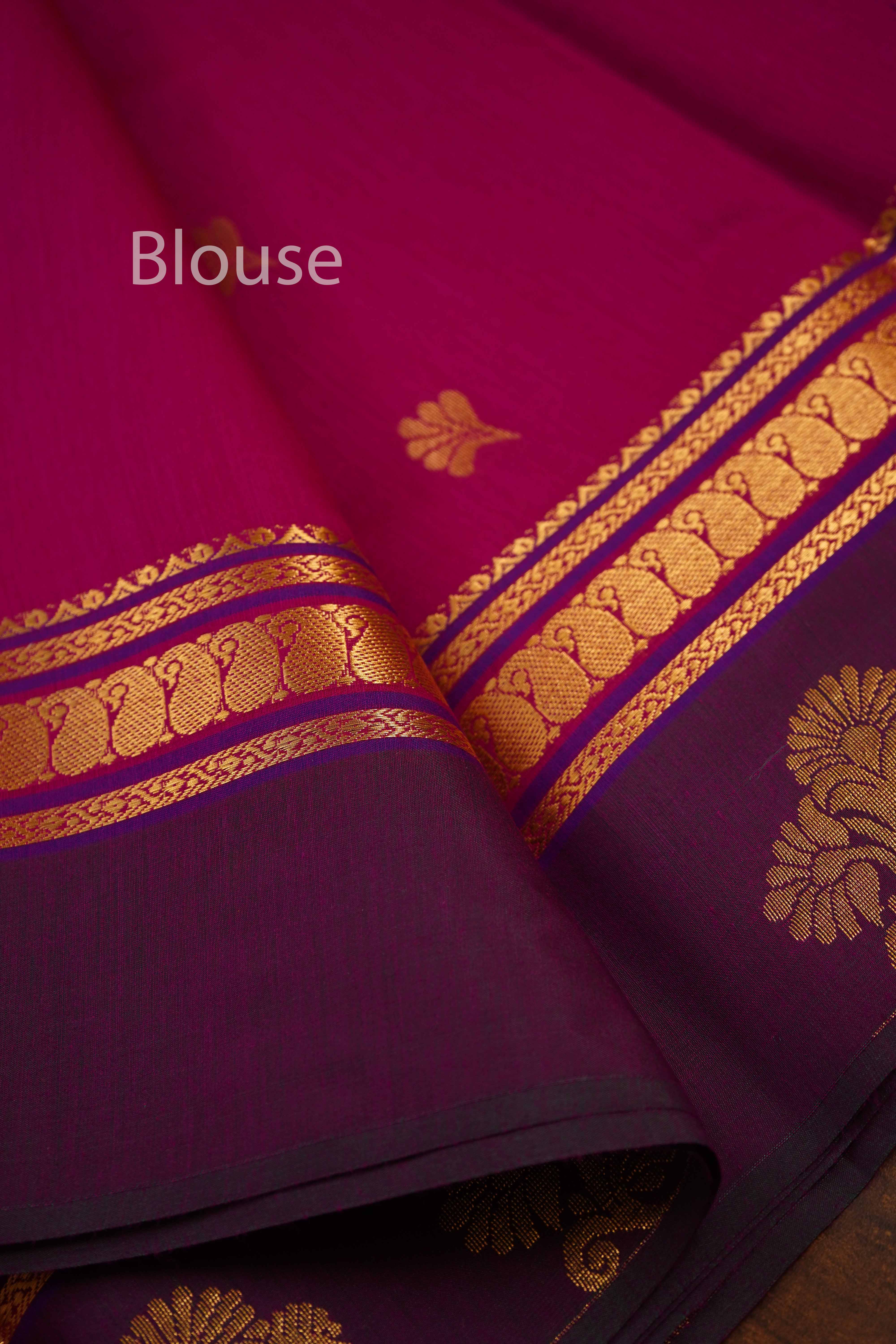 WARM PURPLE PURE SILK COTTON - Queens Jewel Emporium