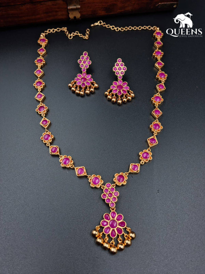 VIDHUSHMATHI KEMP NECKLACE - Queens Jewel Emporium