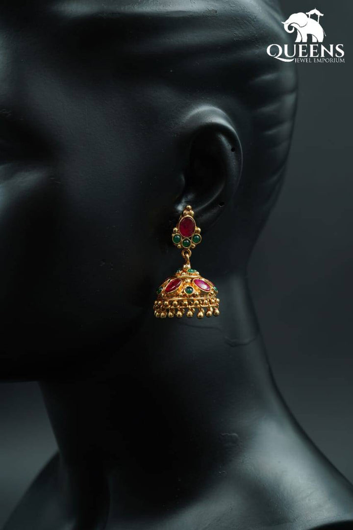 METHINI KEMP JHUMKA - Queens Jewel Emporium