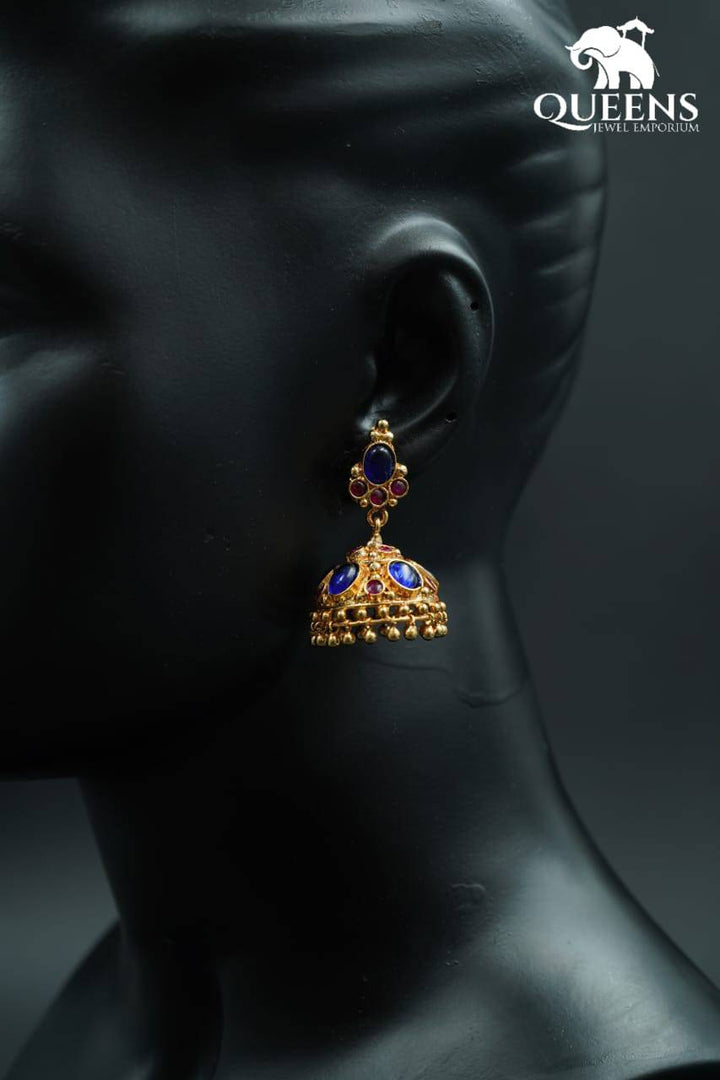 HIRANYA KEMP JHUMKA - Queens Jewel Emporium