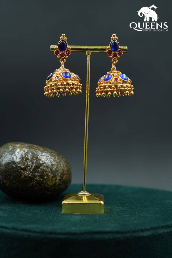 HIRANYA KEMP JHUMKA - Queens Jewel Emporium