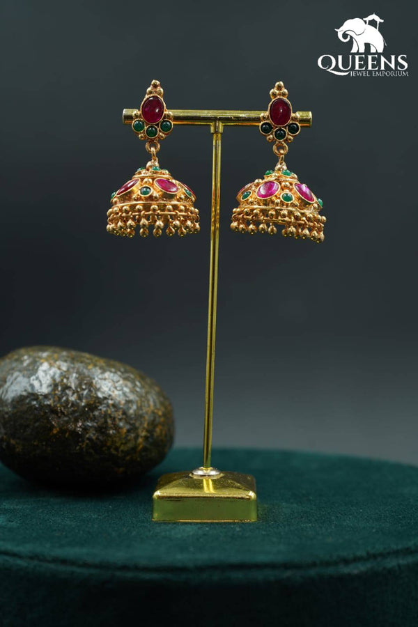 METHINI KEMP JHUMKA - Queens Jewel Emporium