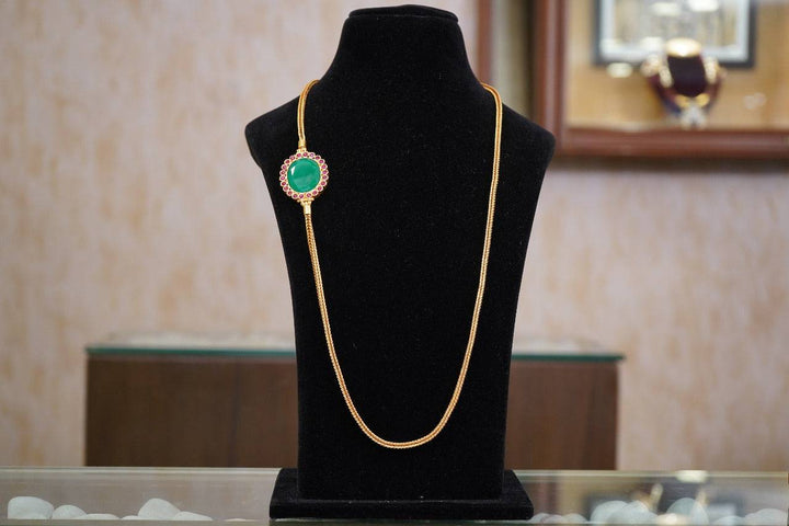 HARITA MOGAPPU CHAIN - Queens Jewel Emporium