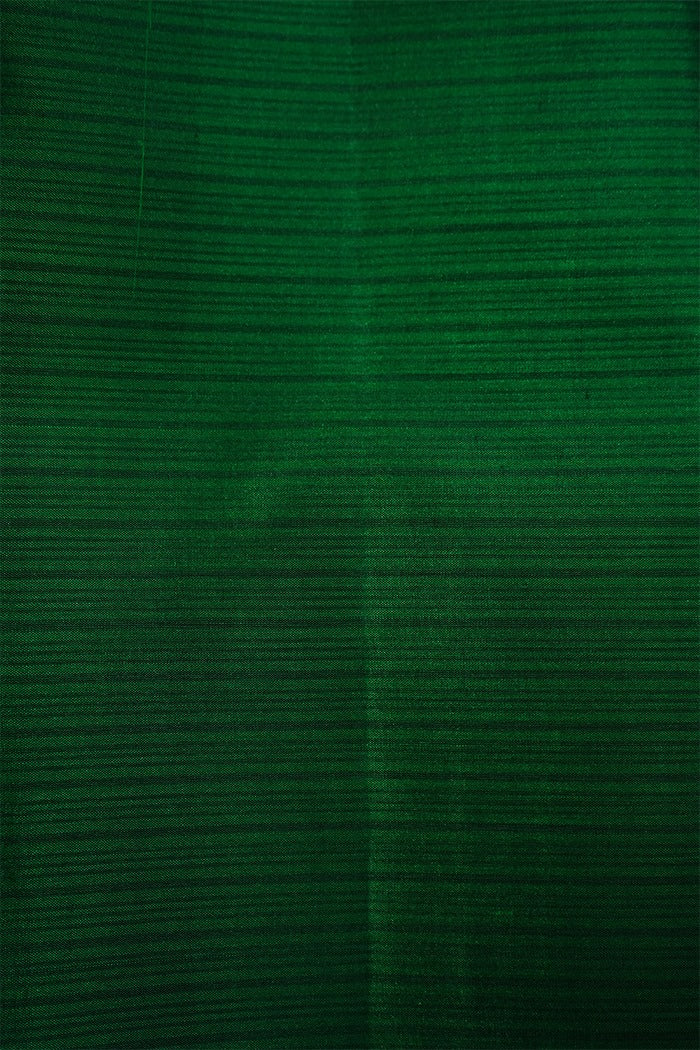 COUNTY GREEN WITH SEAL BROWN PURE KANCHIVARAM SILK SAREE - Queens Jewel Emporium