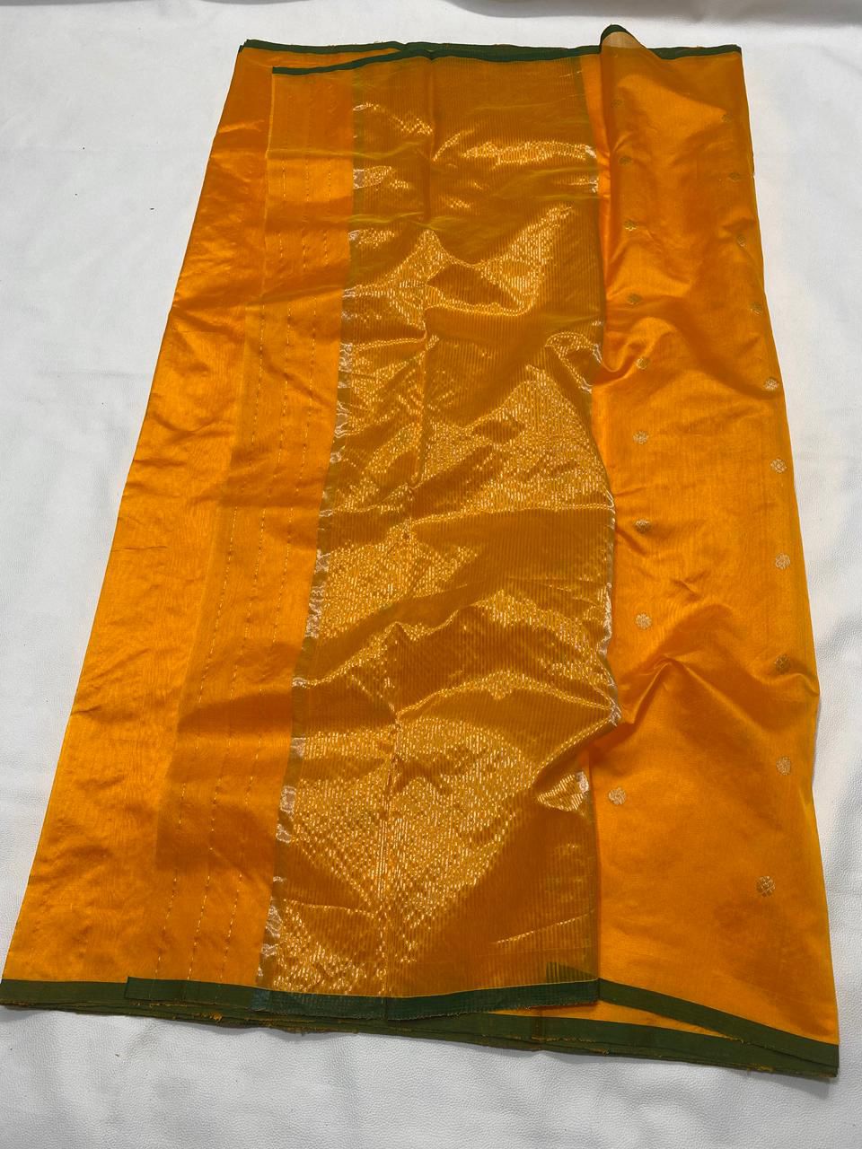 Singaravelan Katan Chanderi Silk Saree