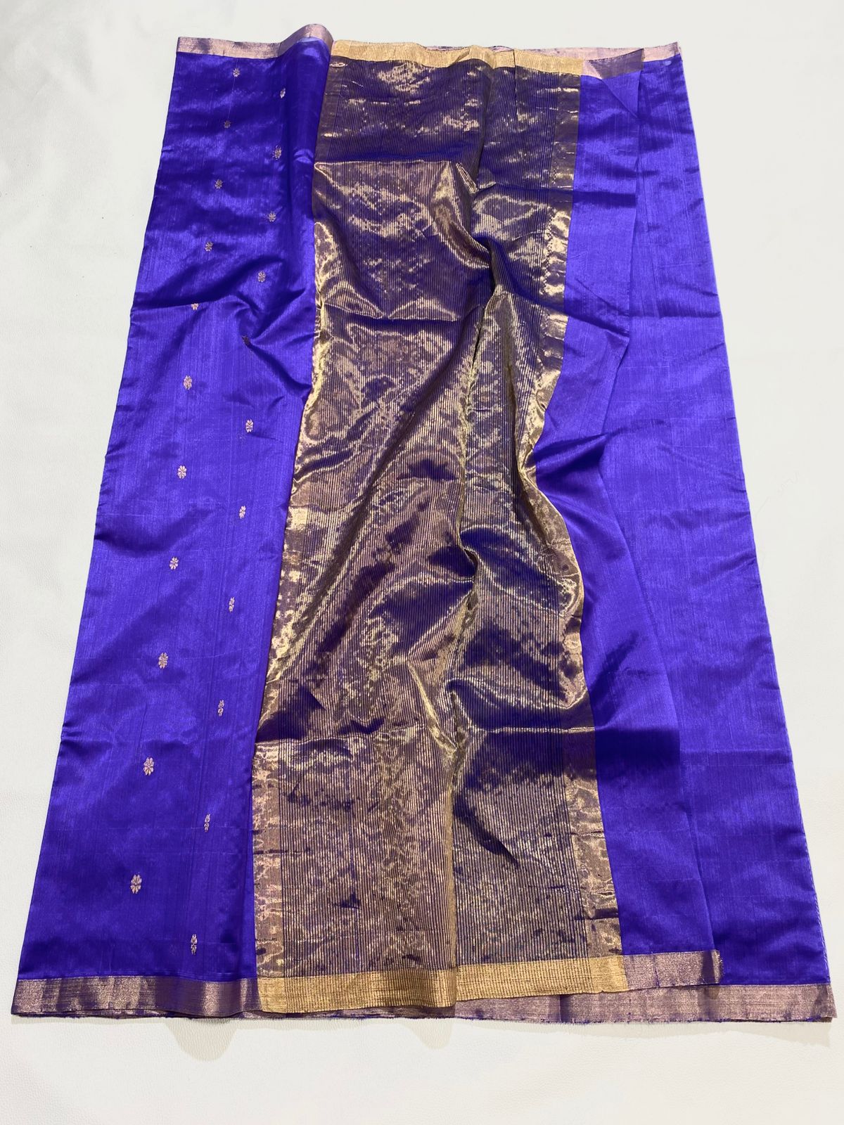 Singaravelan Katan Chanderi Silk Saree