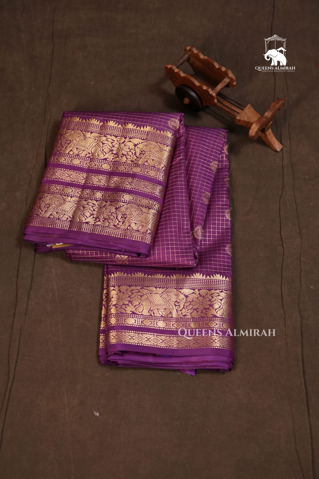 Purple Pure Kanchivaram Silk Saree