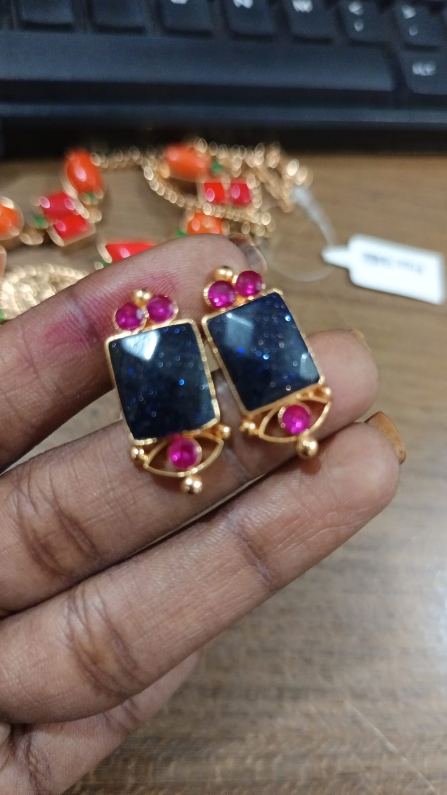 Blue stud