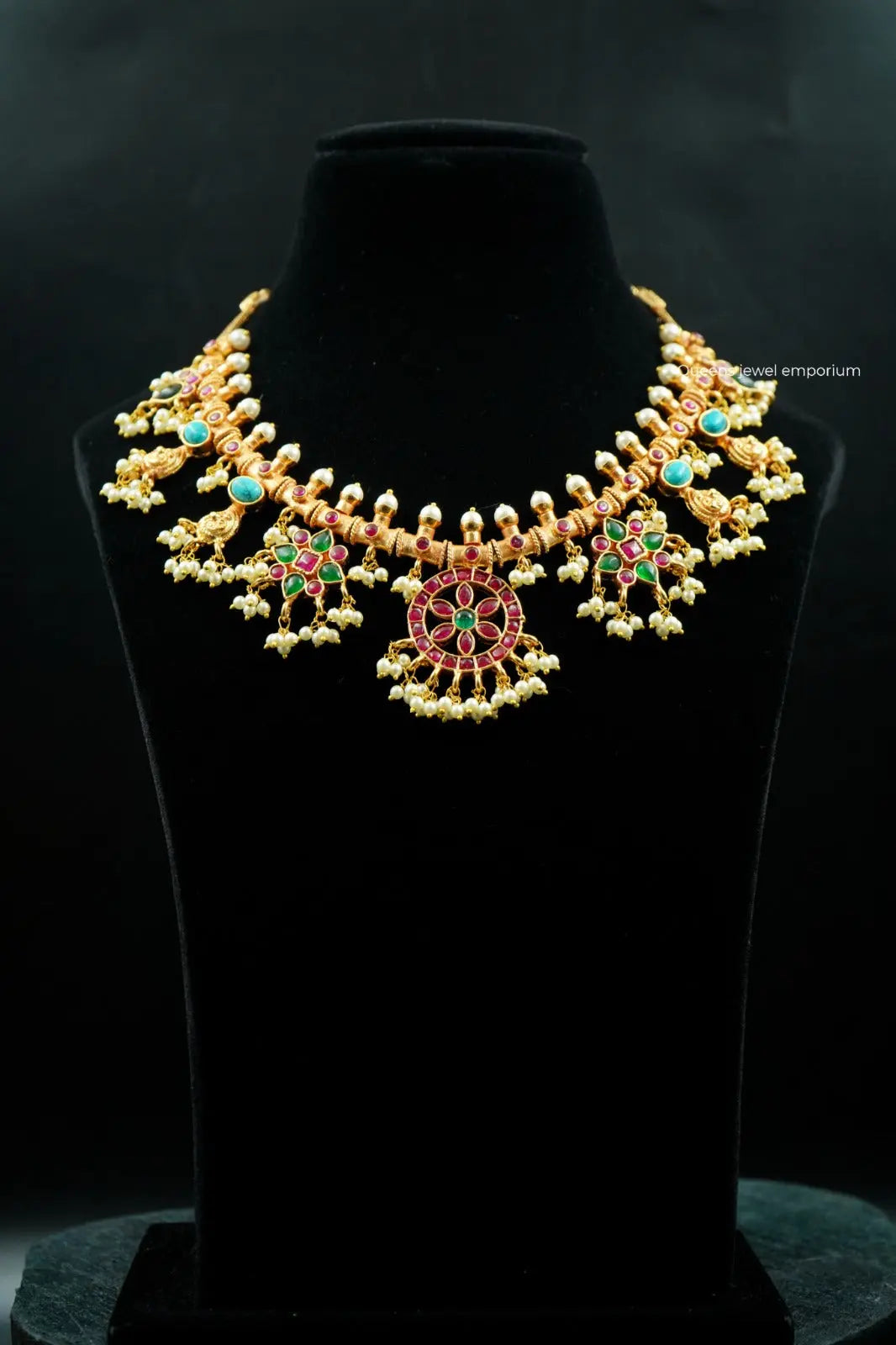 YADHAVI GUTTA PUSALU NECKLACE - Queens Jewel Emporium