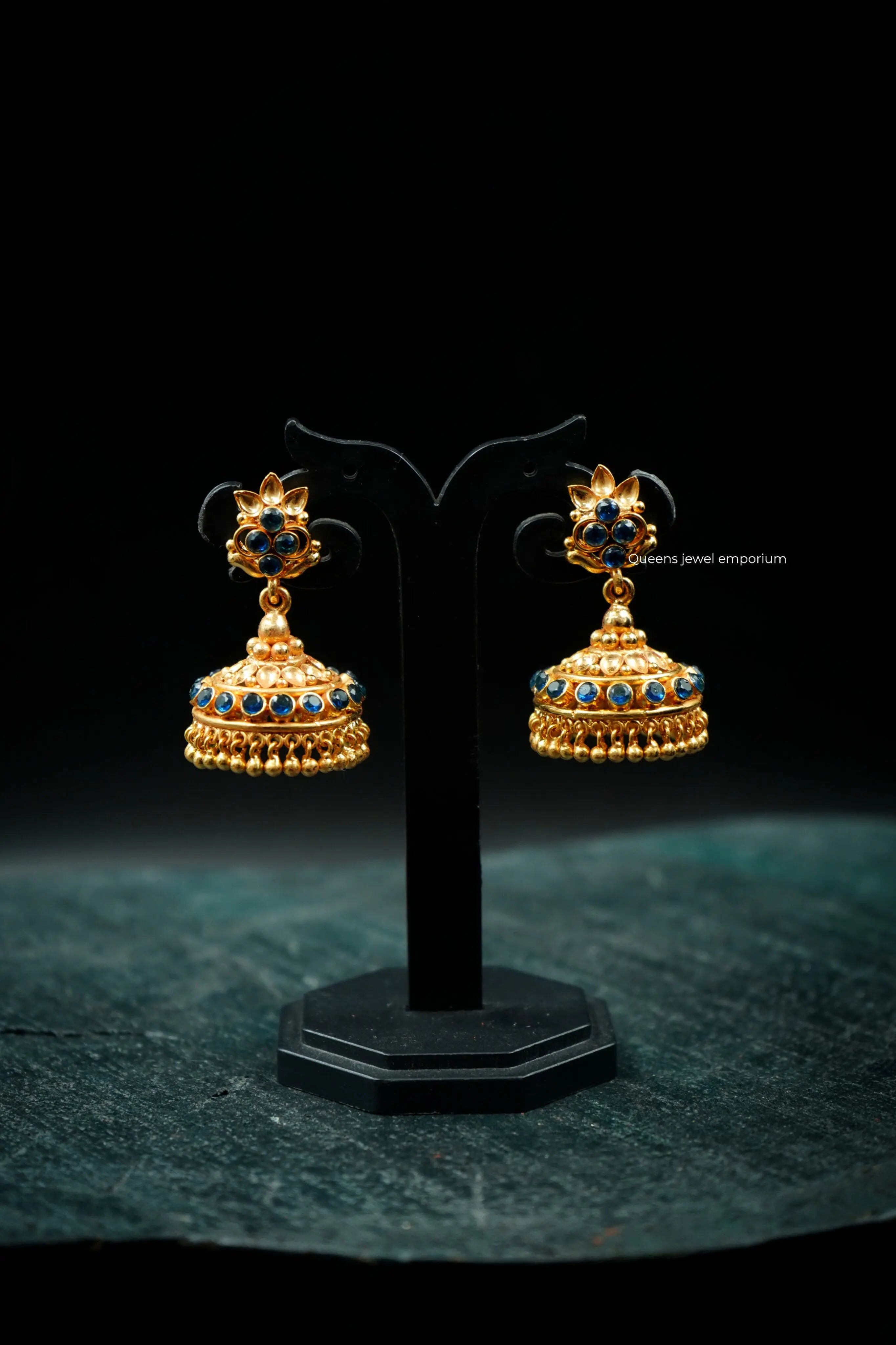 YASHVI ZIRCON JHUMKAS - Queens Jewel Emporium