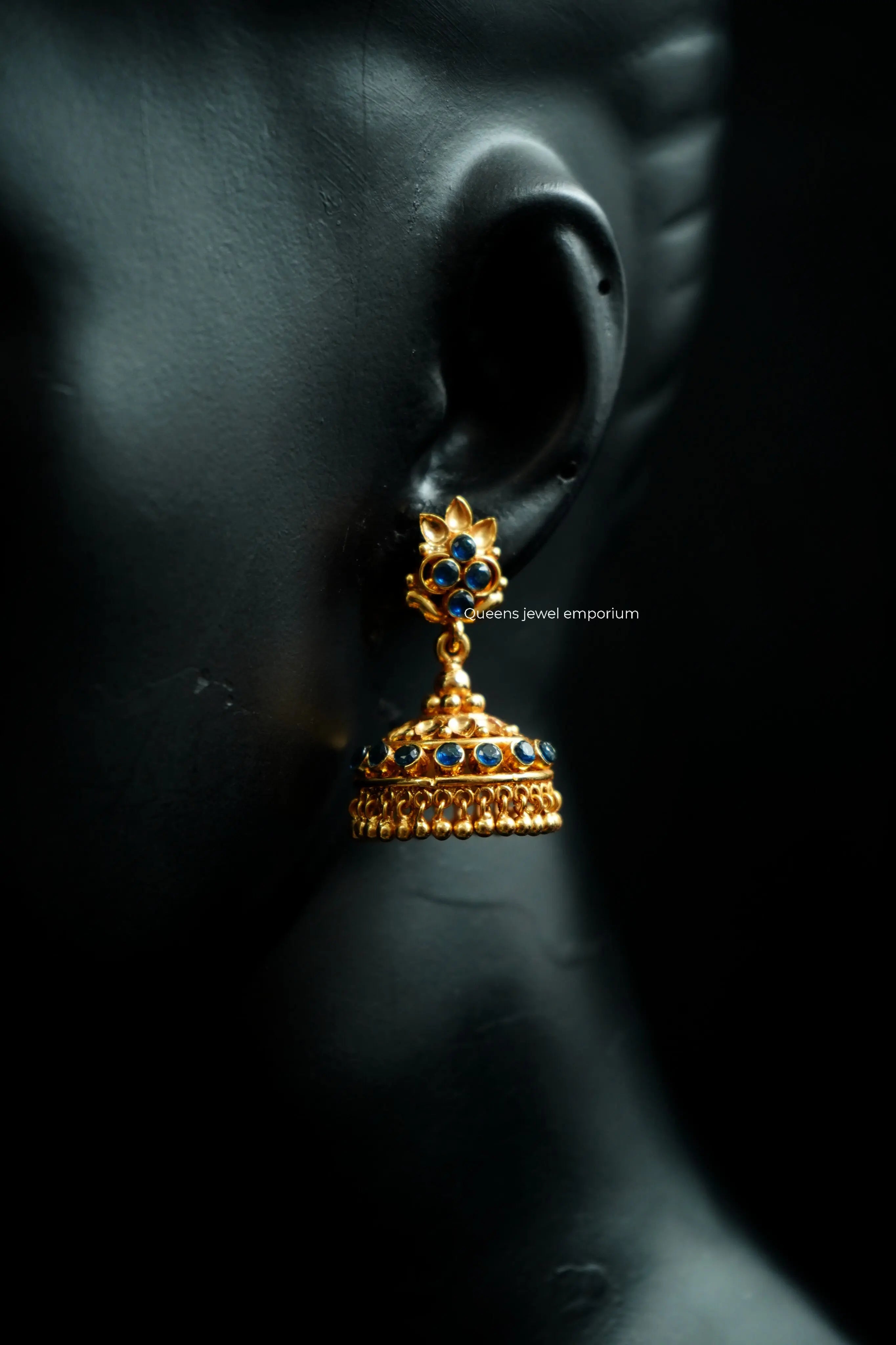 YASHVI ZIRCON JHUMKAS - Queens Jewel Emporium