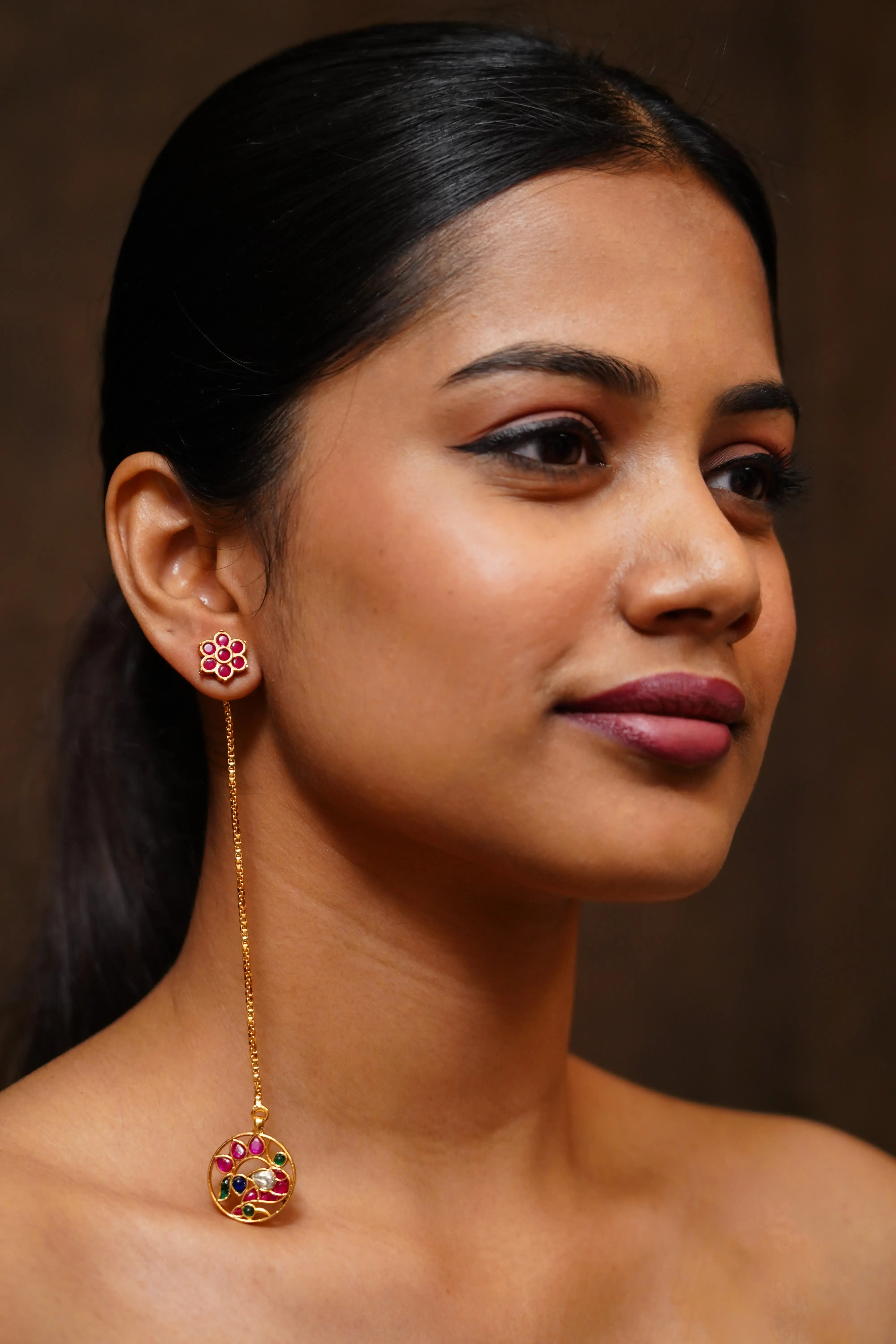 YUKTHA  EAR CHAIN - Queens Jewel Emporium