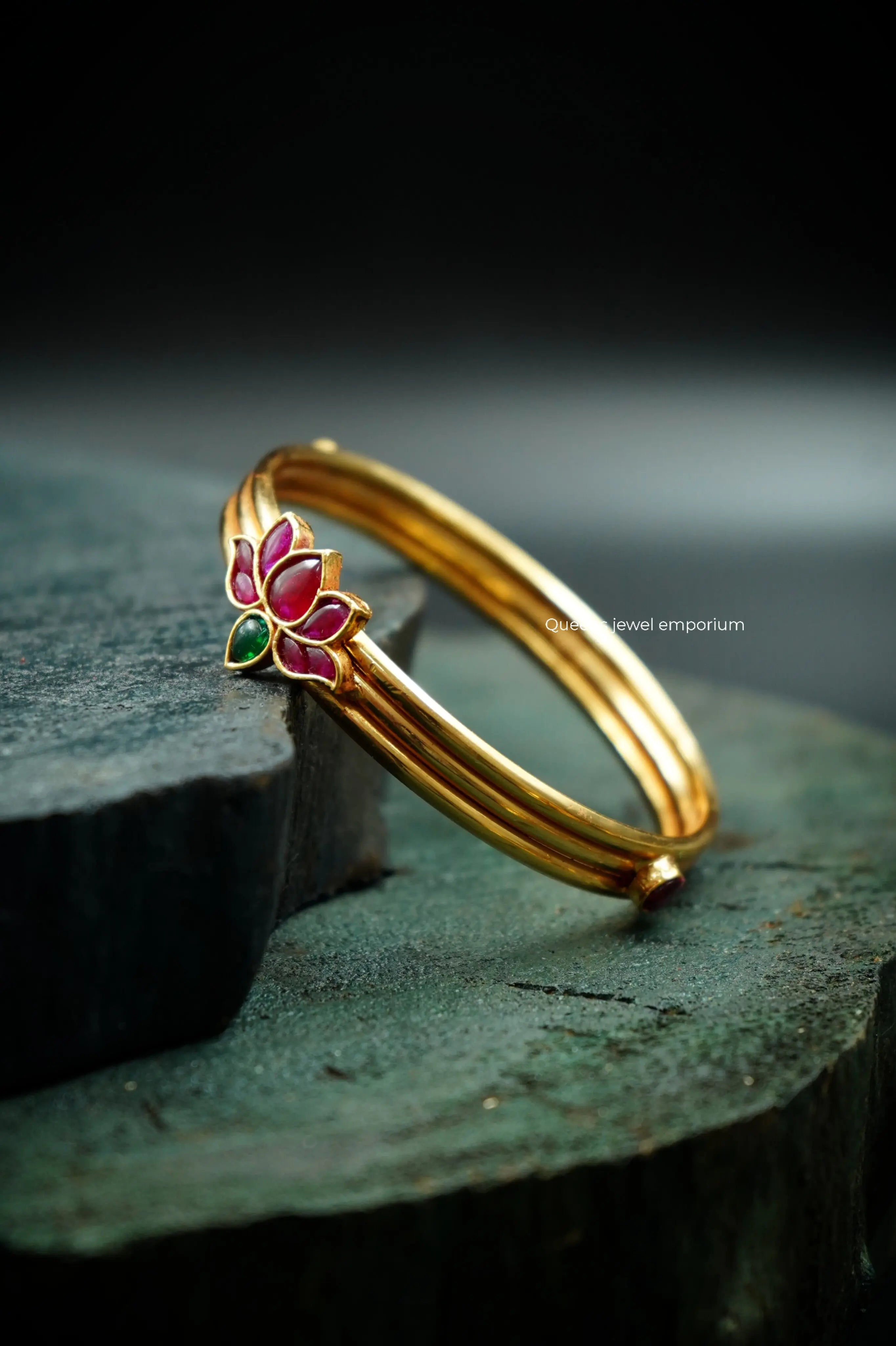 Lotus motif kada for temples-Minimal lotus flower kemp kada