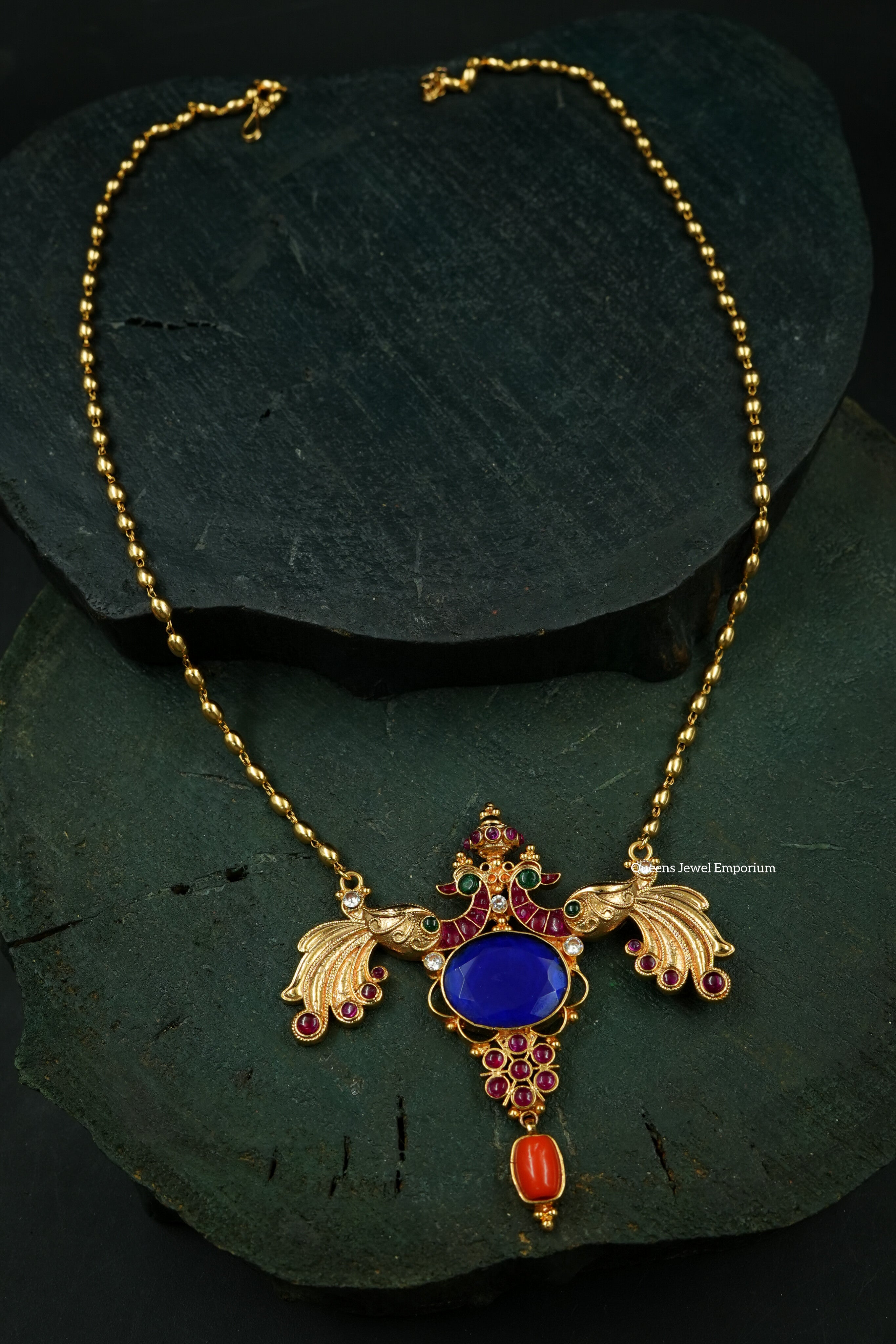 Nagas peacock motif- Long chain