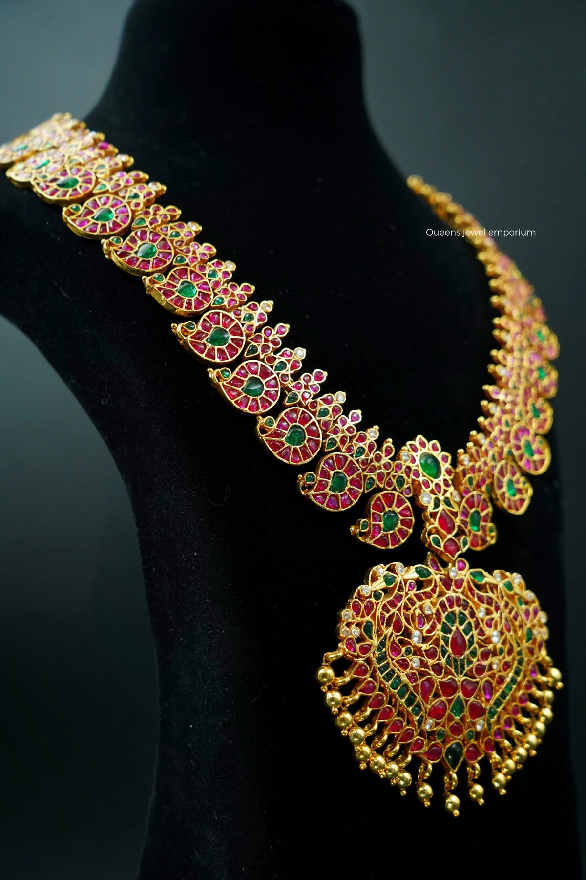 South indian traditional jewellery-Ancient design jewellery-Bridal haram
