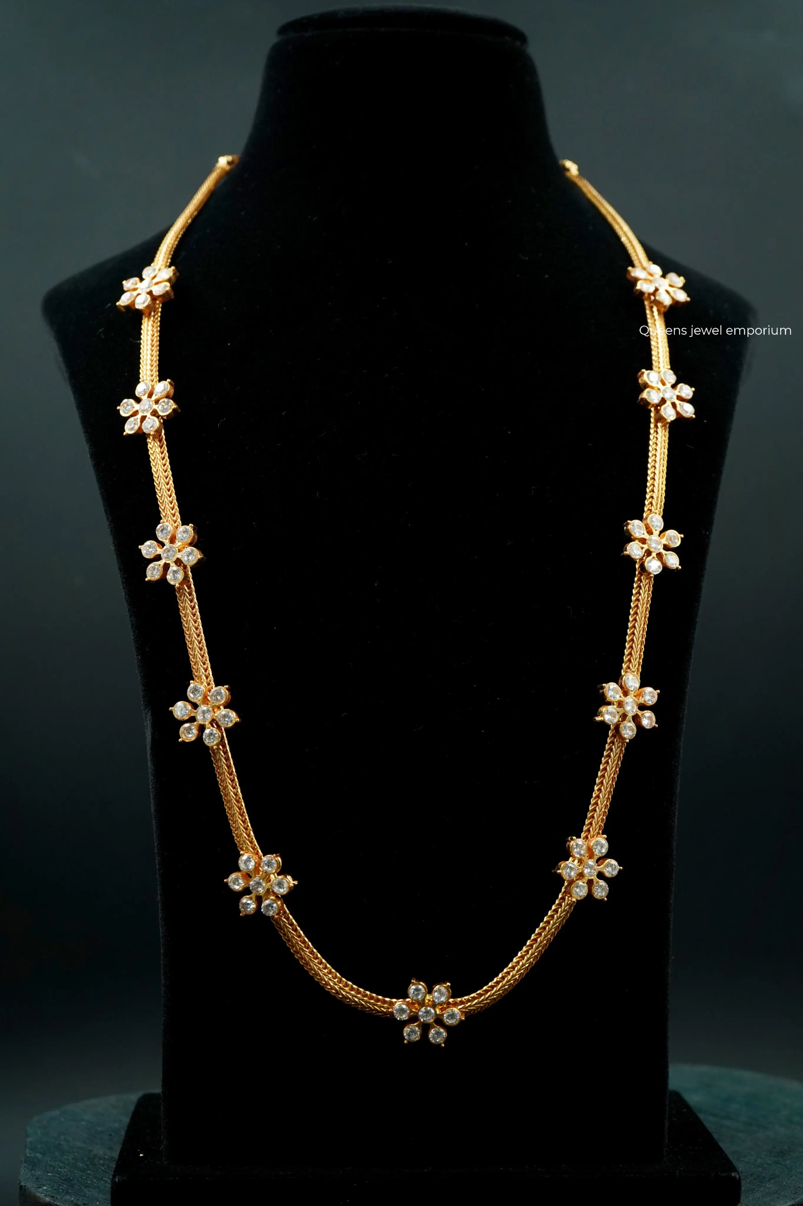 Floral motif haram-White stone haram