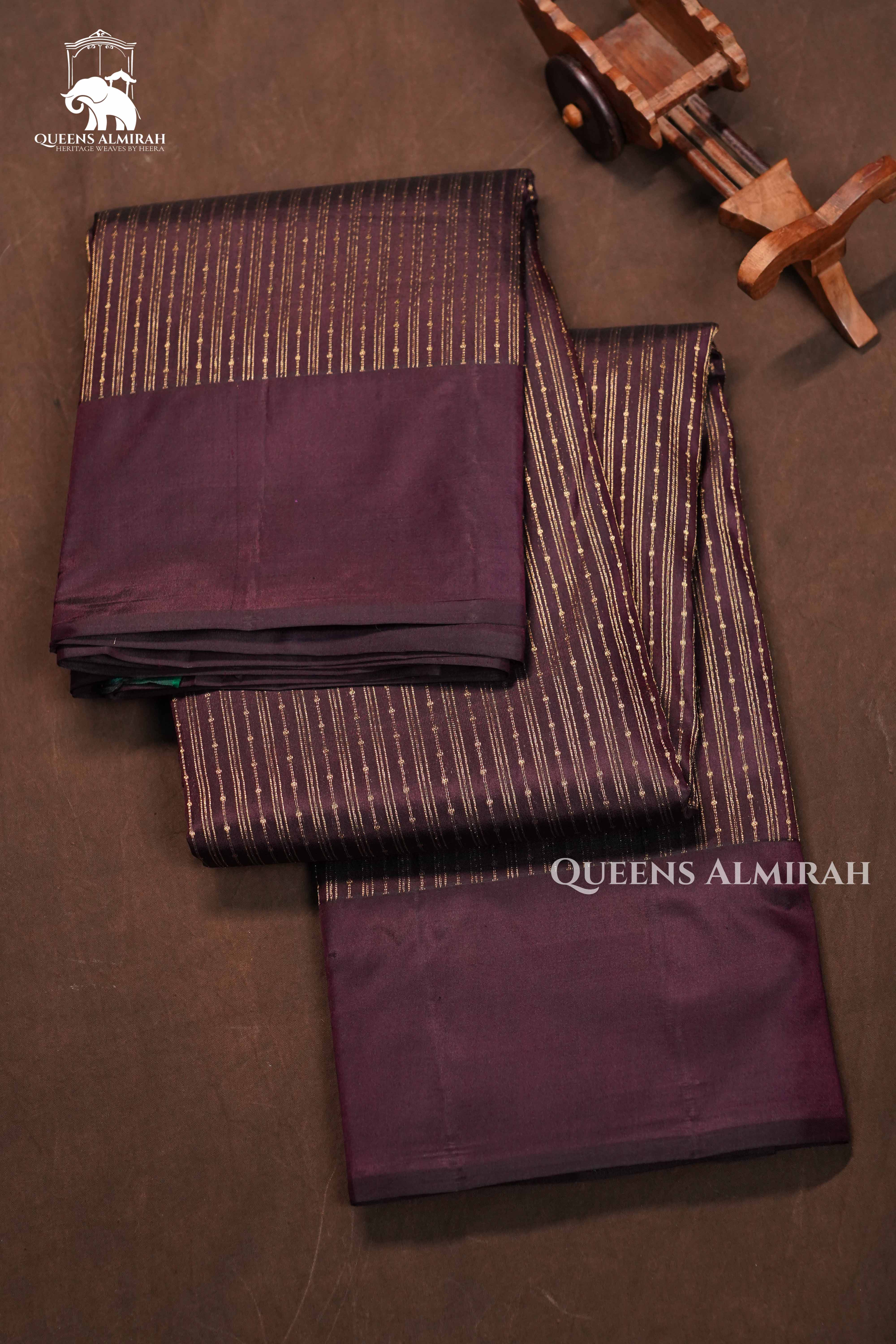 Cocoa Bean Pure kanchivaram Silk Saree