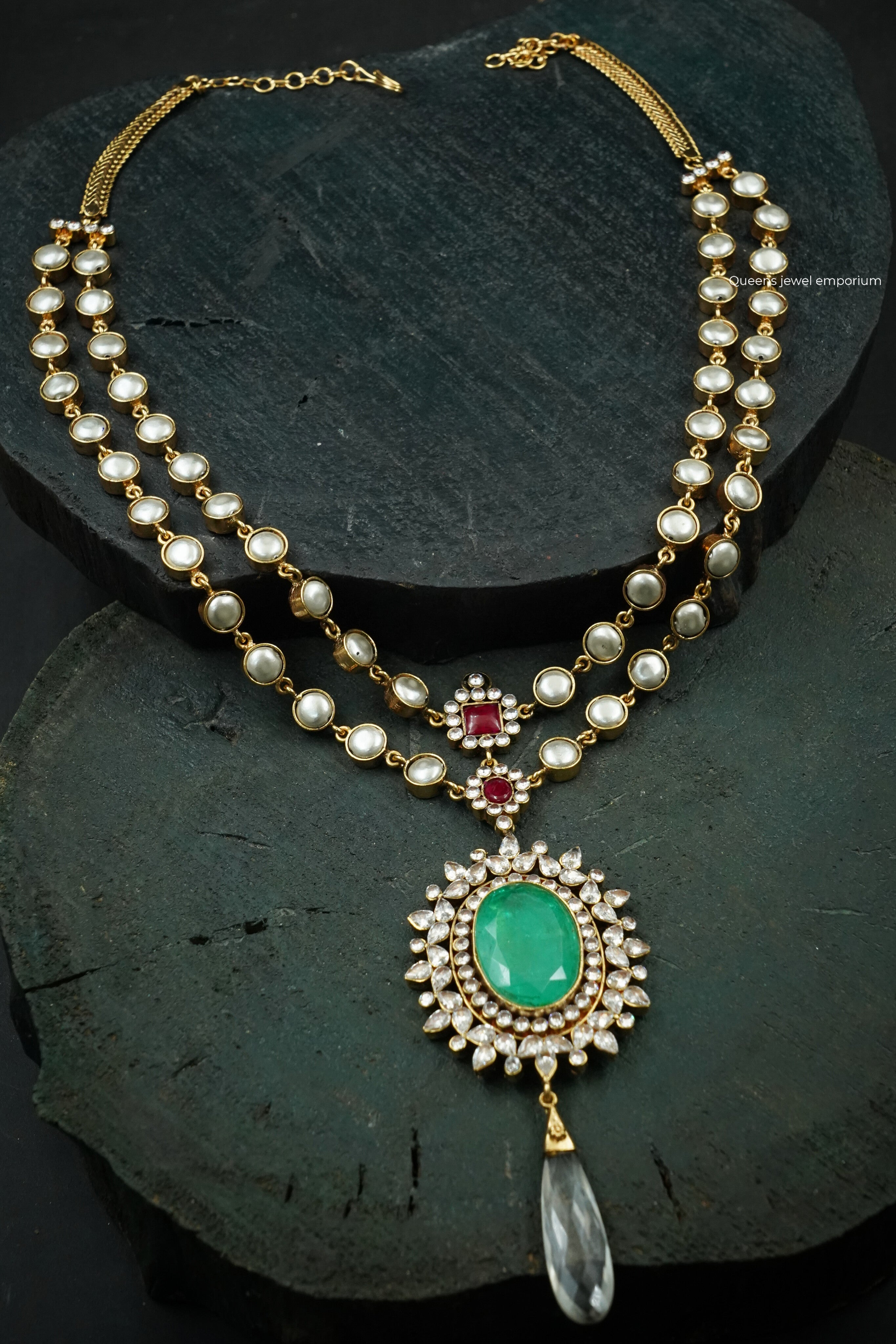 Luxurious layered haram-Pearls layered haram