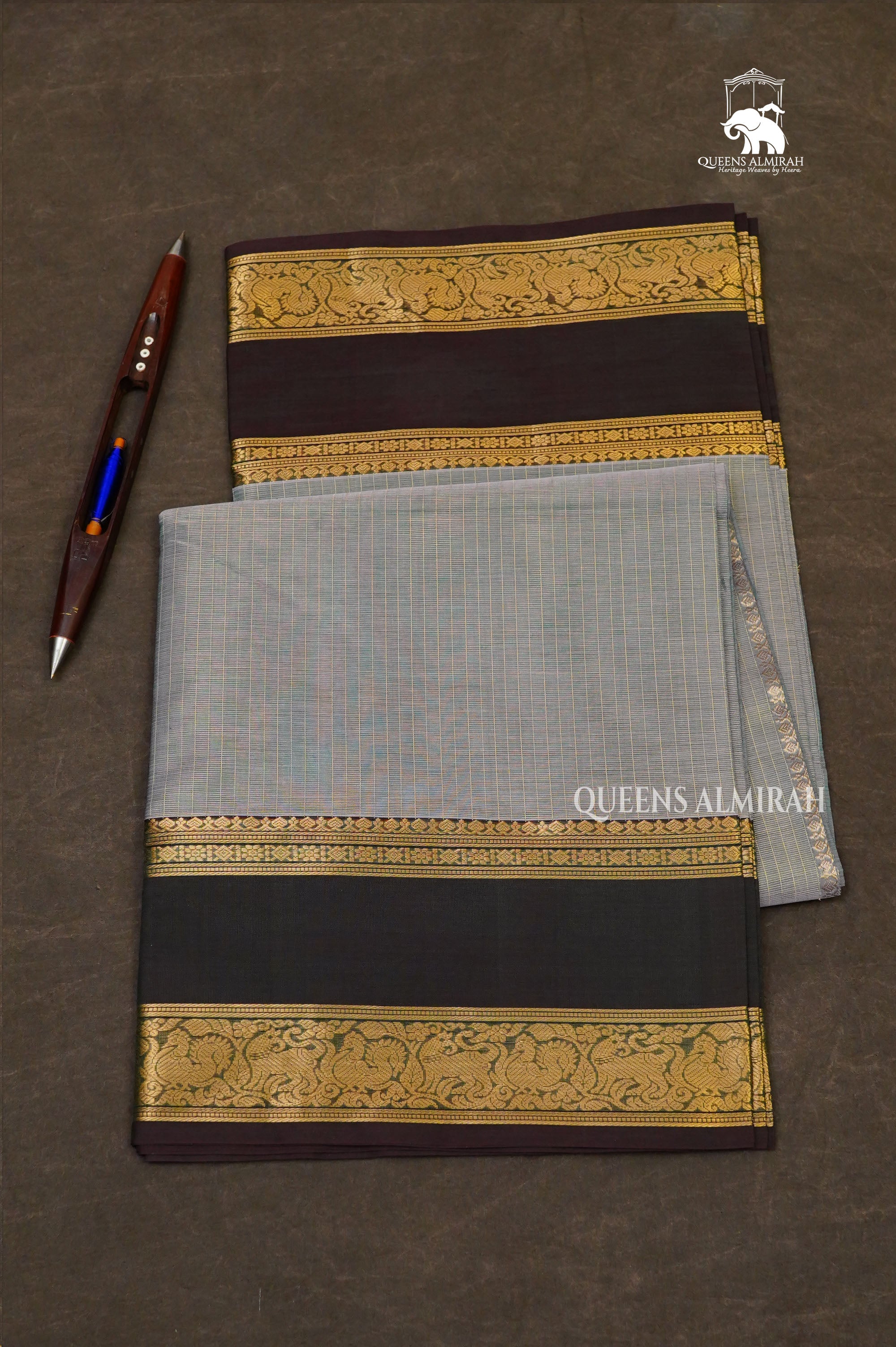Pastel Green With Manthulir Green Payadi Chettinad Silk Cotton Saree